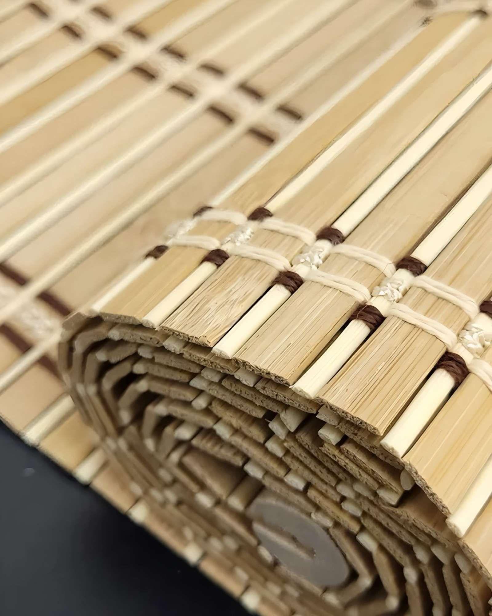 CORTINA PERCIANA BAMBU 90X180 ESTERILLA ENROLLABLE BEIGE-2