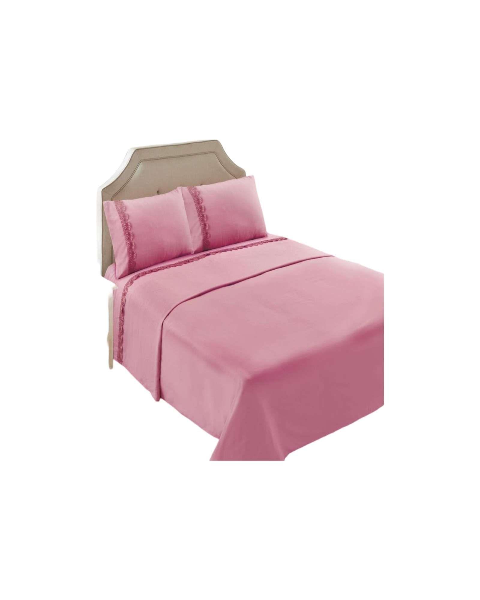 SABANAS 300 HILOS KING  ROSADO-1