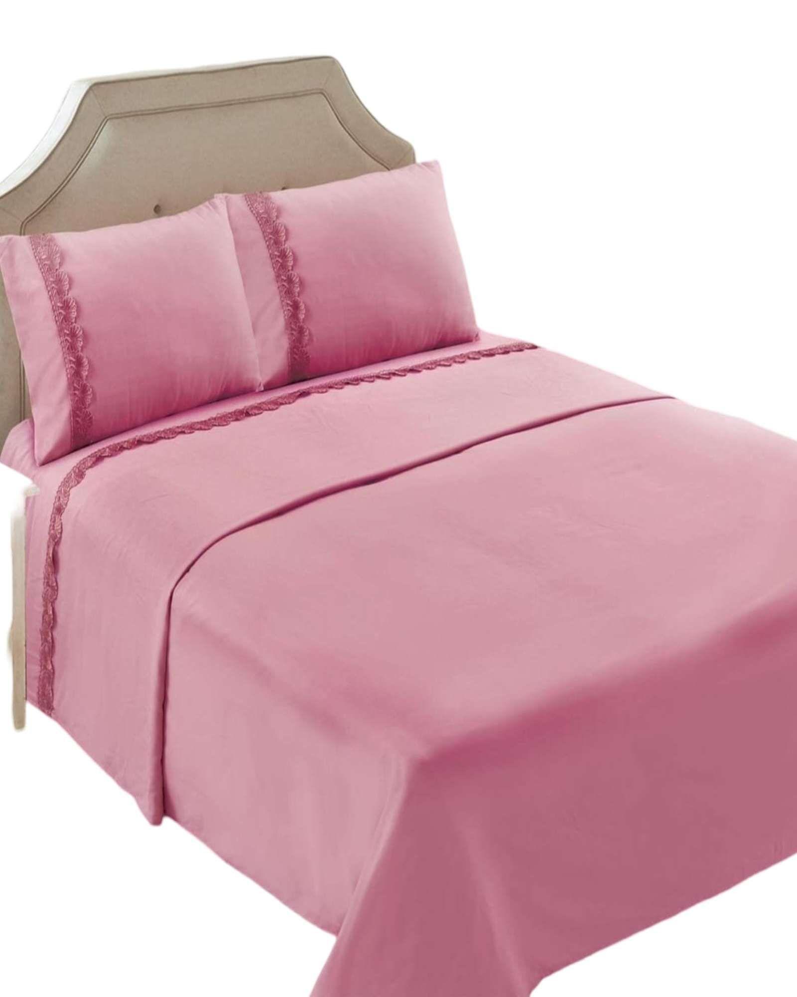 SABANAS 300 HILOS KING  ROSADO-2