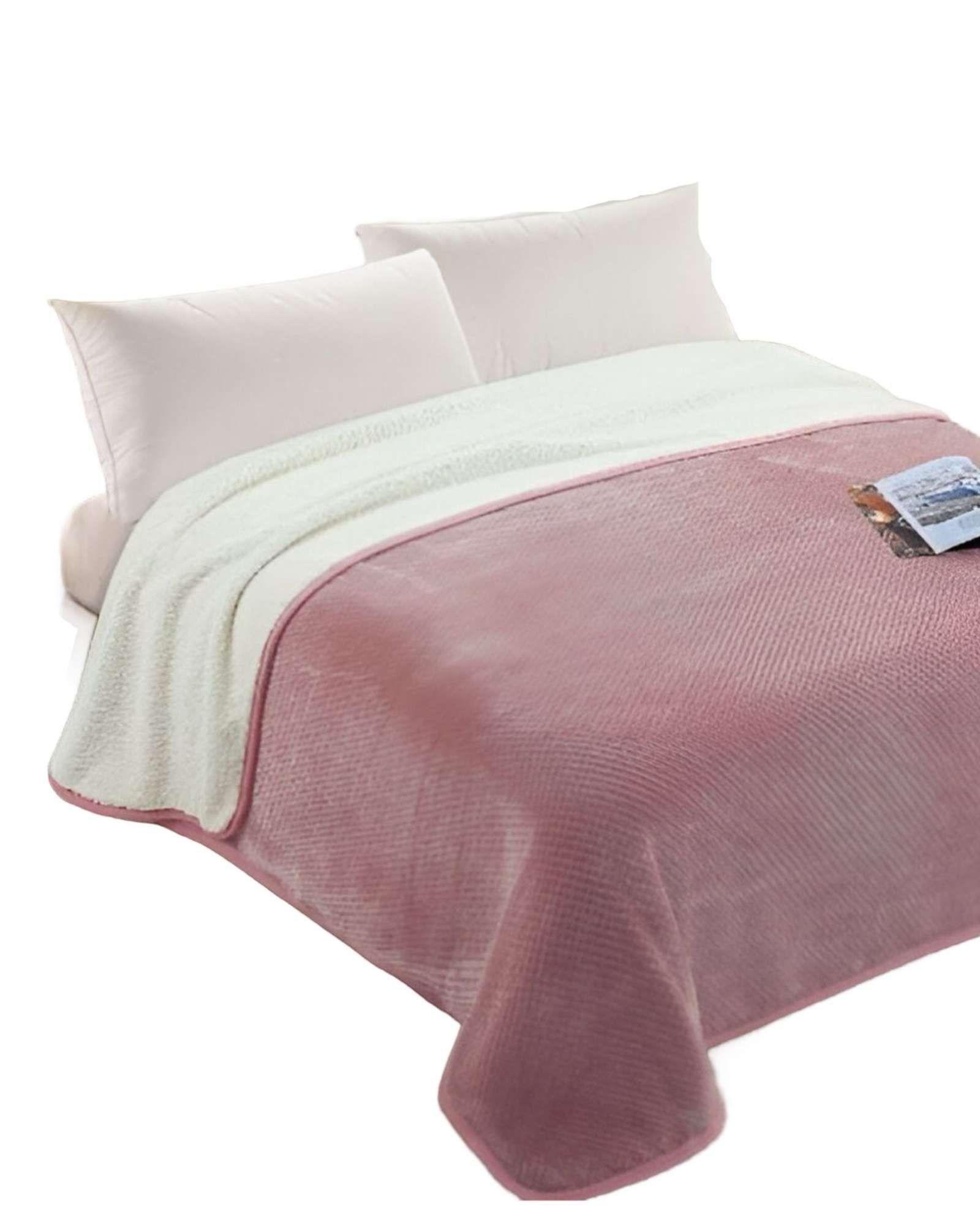 FRAZADA CON CHIPORRO  KING 230X250 Rosa-0