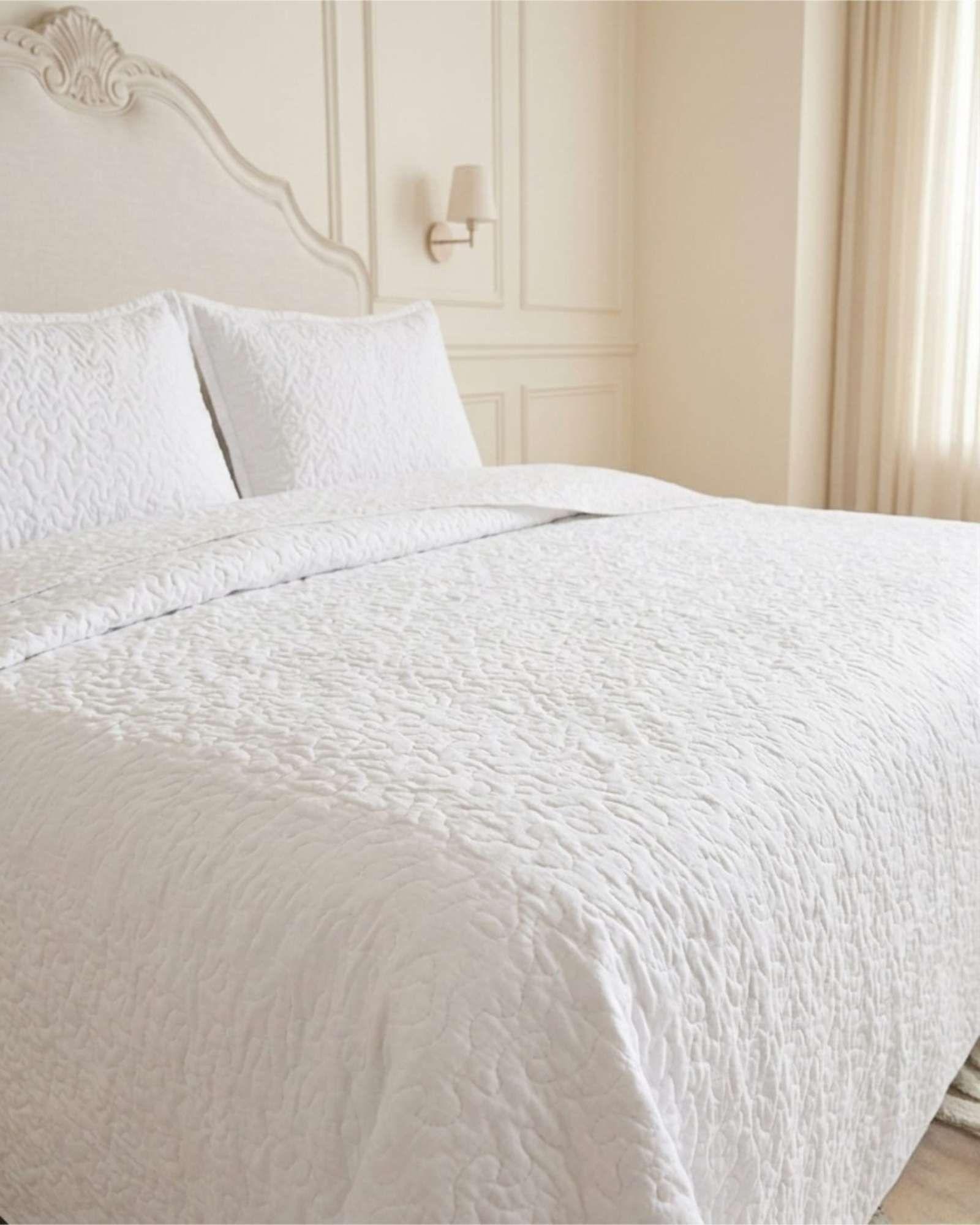 Cubrecama Quilt Verano King Suave Fresco Con Fundas Set f4-1