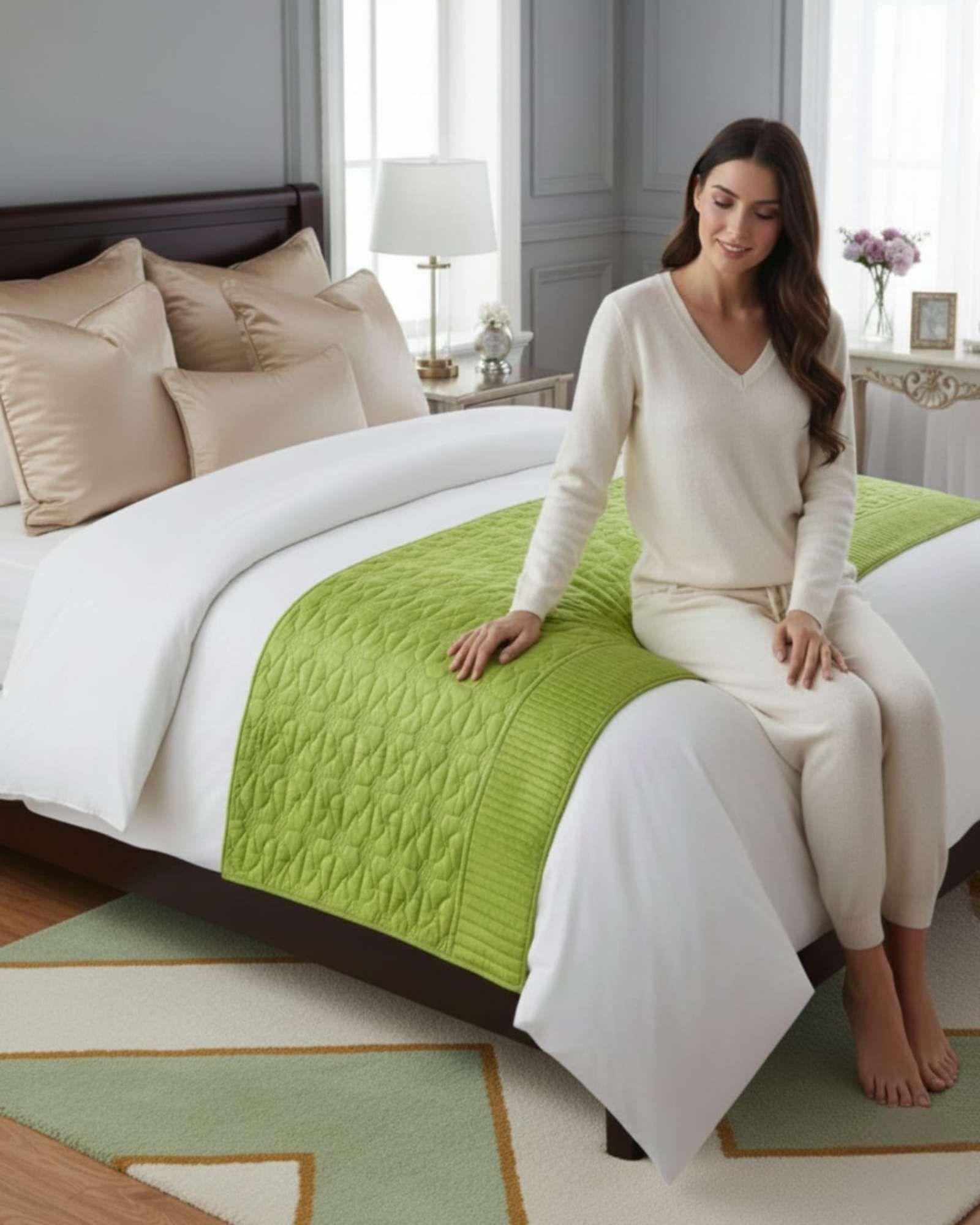 Piecera de Cama Moderna Con Textura Ultra Suave m7-4
