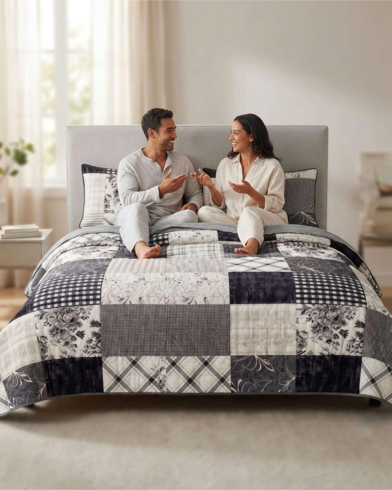 Quilt De Verano King Transpirable Y Suave m14-1