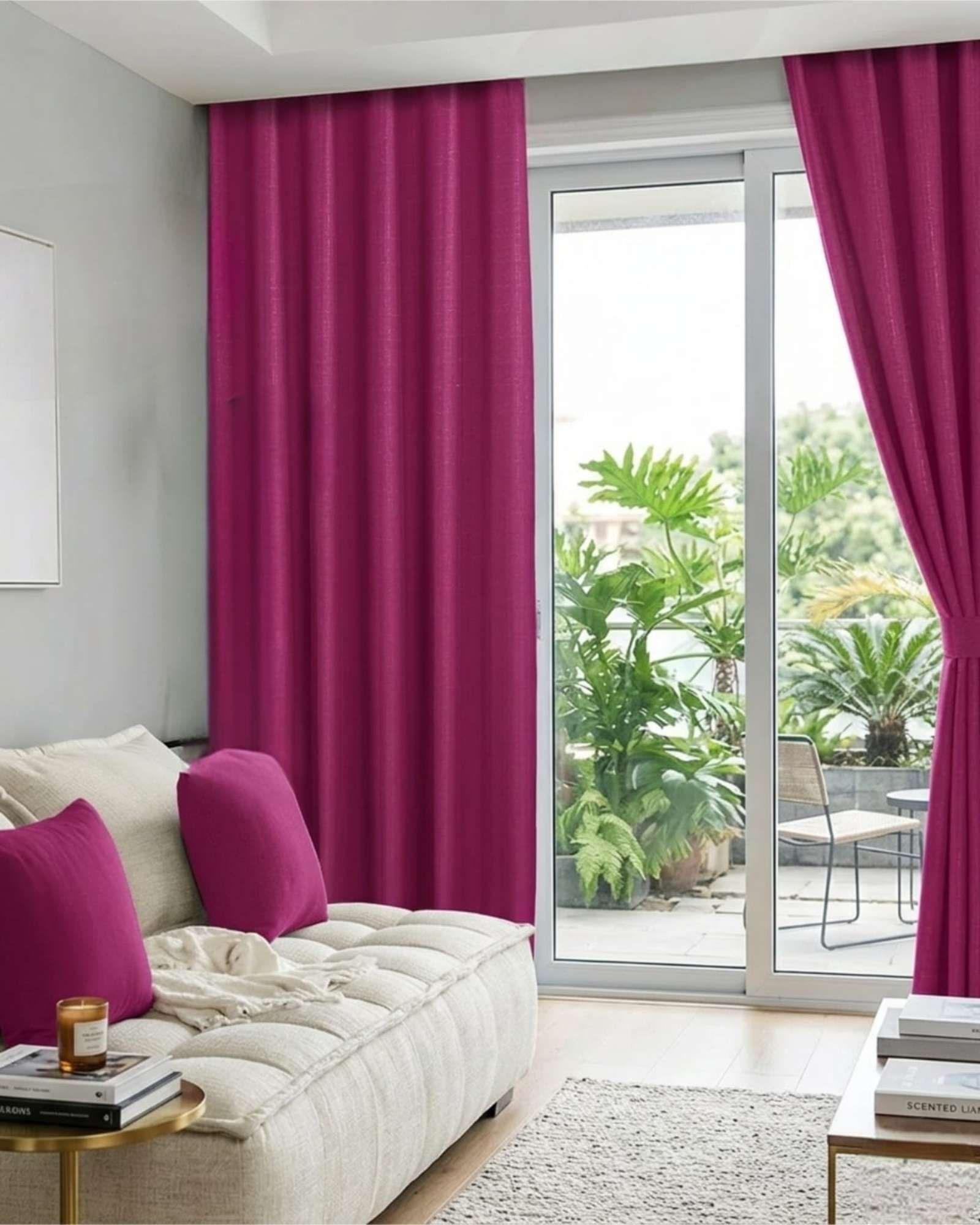 Set de Cortinas Blackout Engomadas Modernas de Lujo m6-1