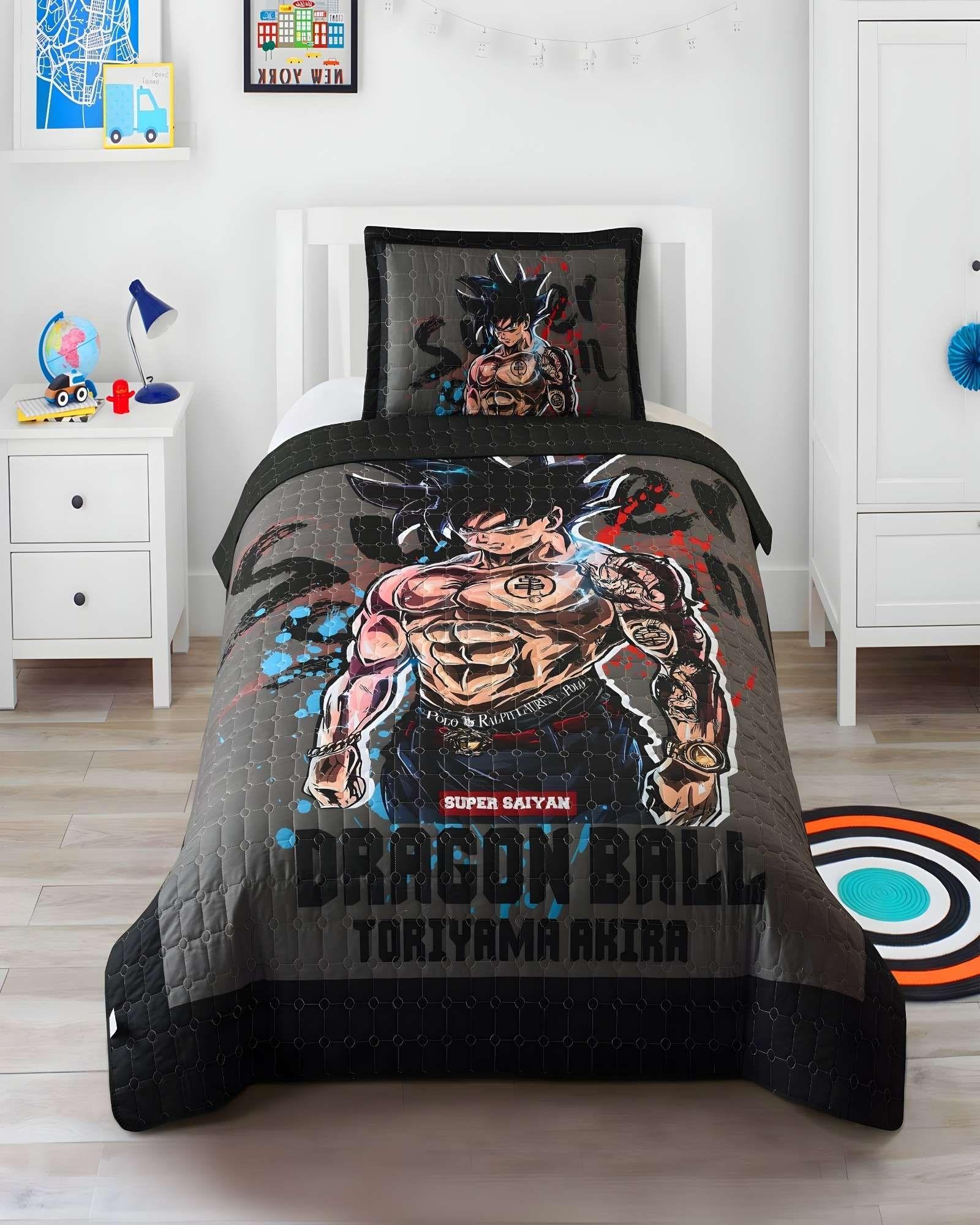 COLCHA QUILT DE VERANO DRAGON BALL INFANTIL NIÑO -2