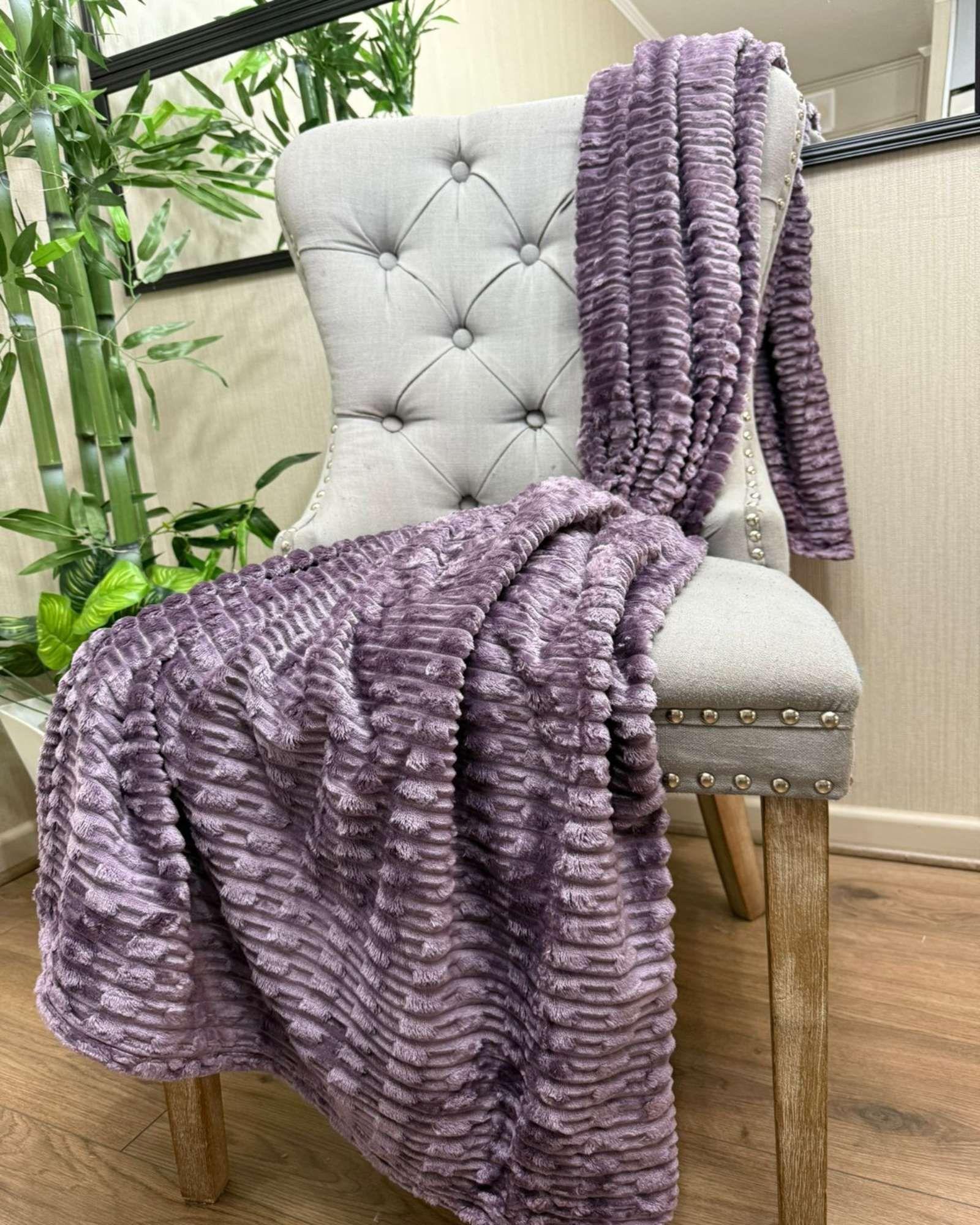FRAZADAS MANTA PLUSH 2 PLAZA 200 X 230 MORADO-3