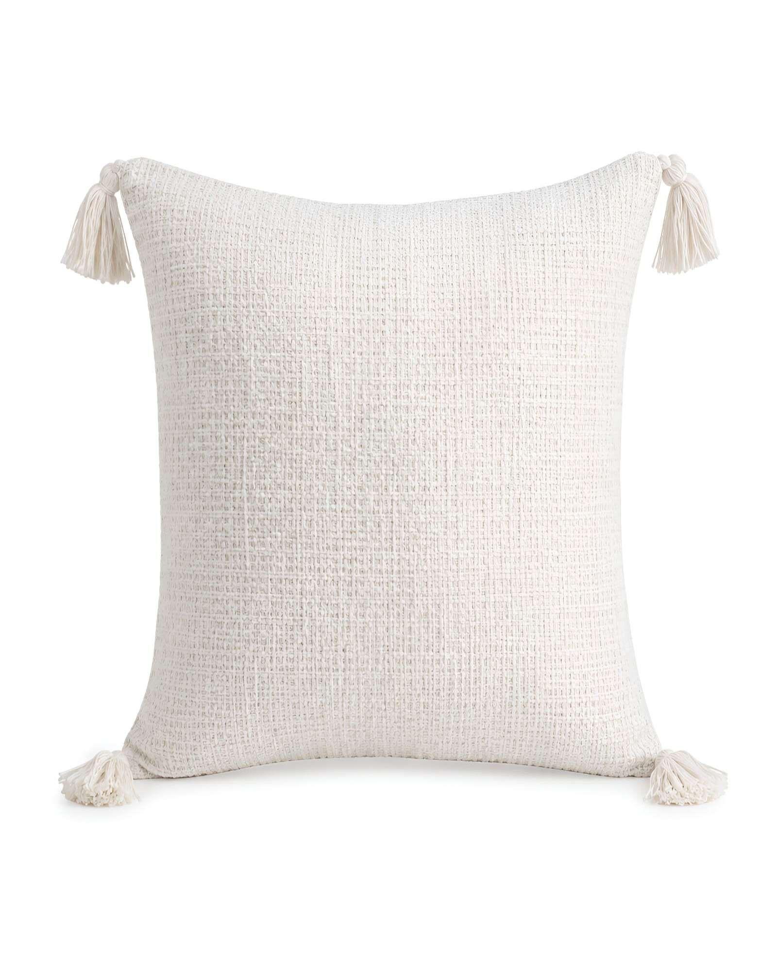 Pack 2 Fundas De Cojin Textura Chenille Con Pompones m8-5