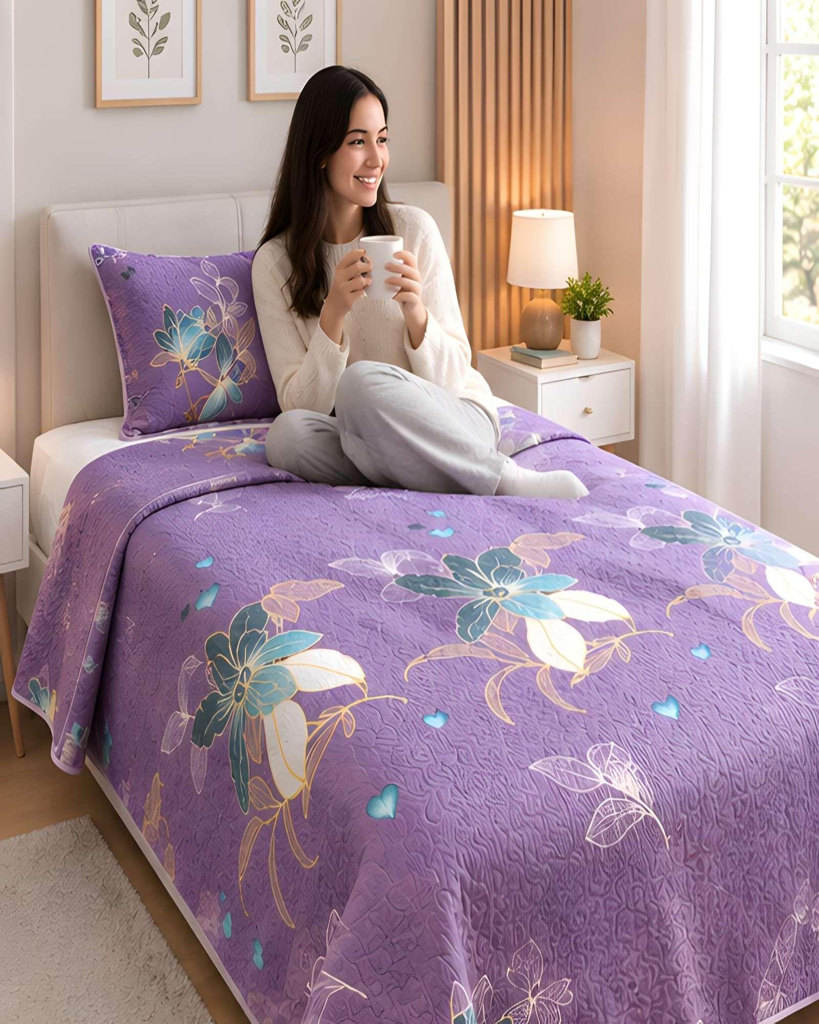 Quilt 1.5 Plazas 180x230 cm + Funda de Almohada-1
