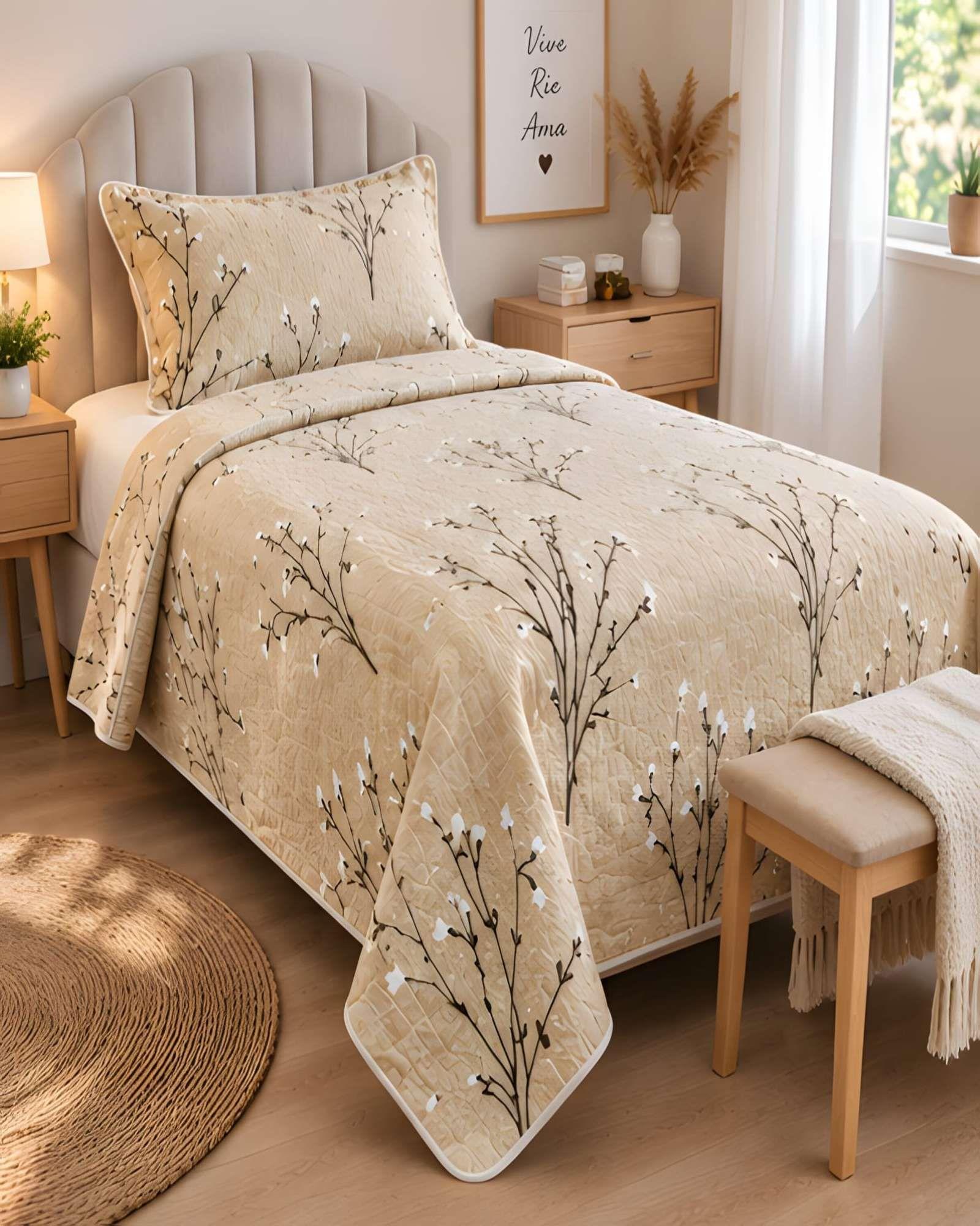 Quilt 1.5 Plazas 180x230 cm + Funda de Almohada-0