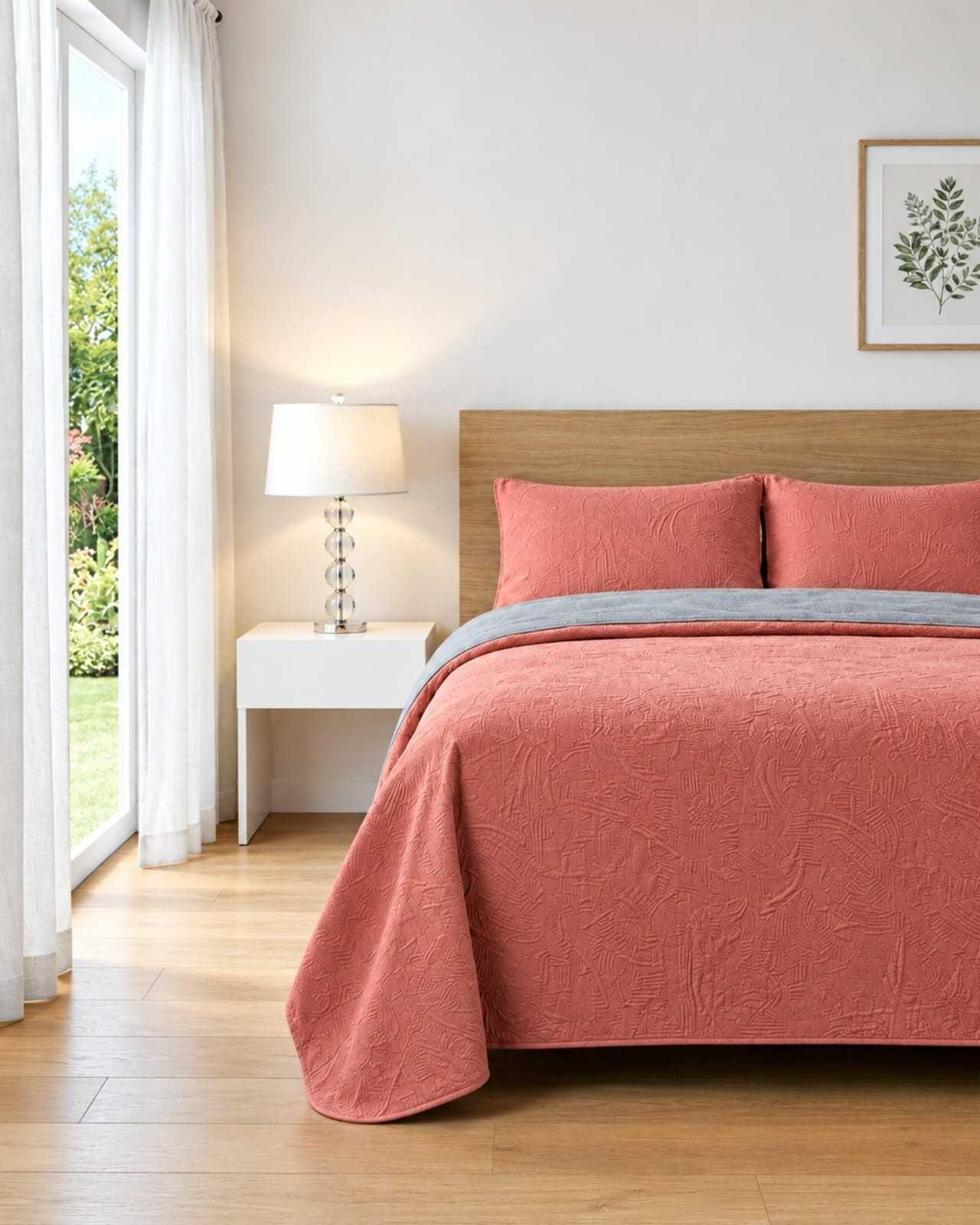 Quilt Delgado Para Verano Fresco King Mas Almohadas m24-2