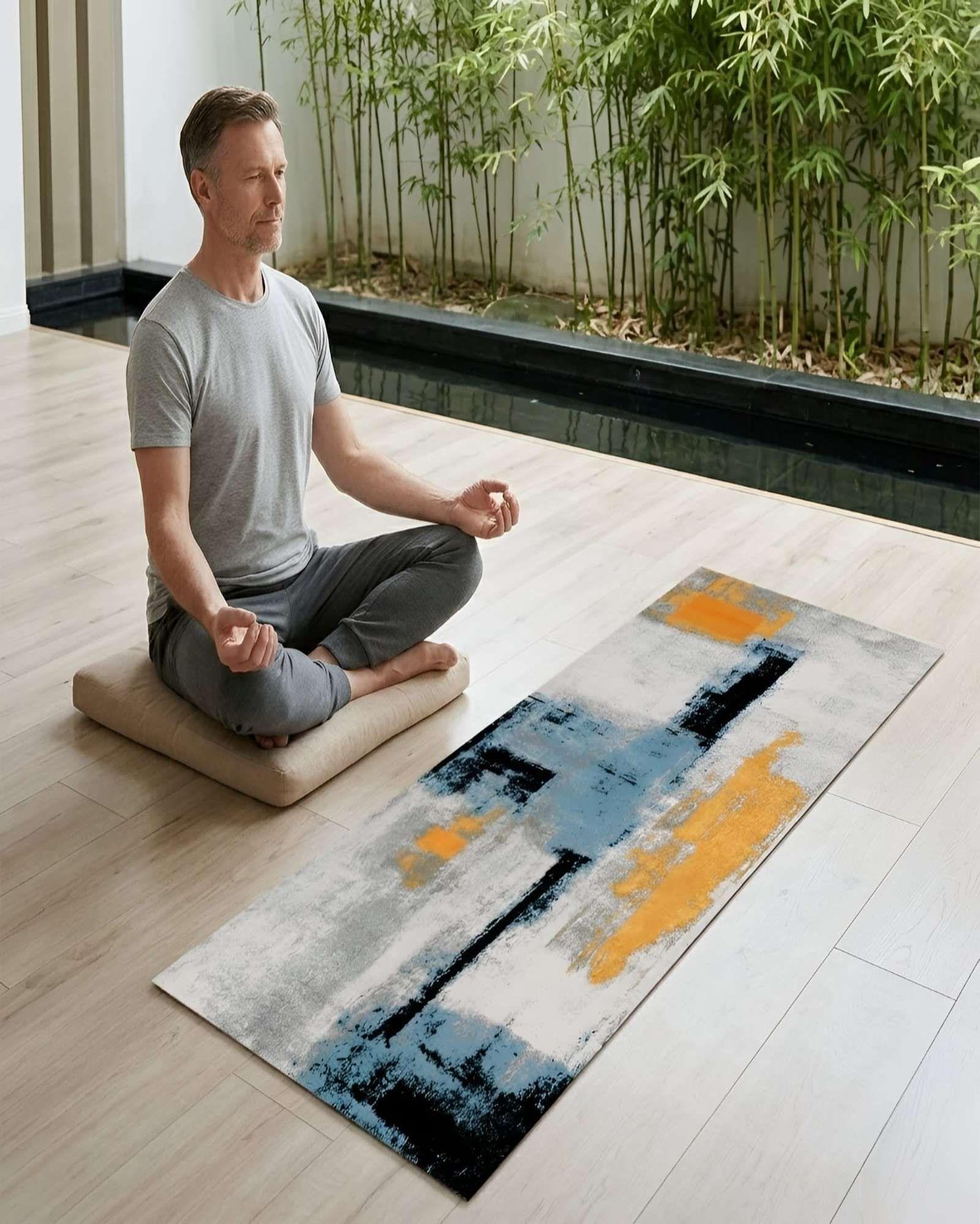 Alfombra Pasillera Decorativa 60x180 cm Estilo Contemporáneo 09-4