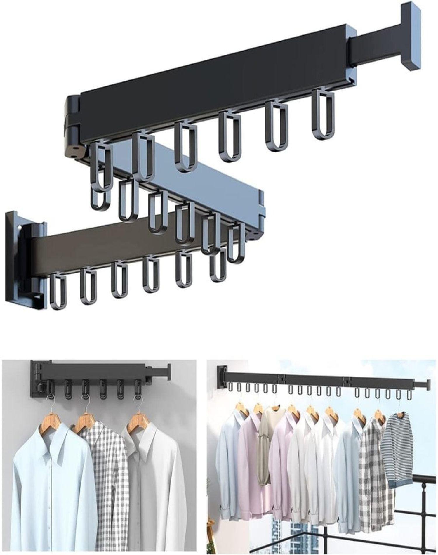 Organizador Tendedero Plegable Pared Secado Balcón-2