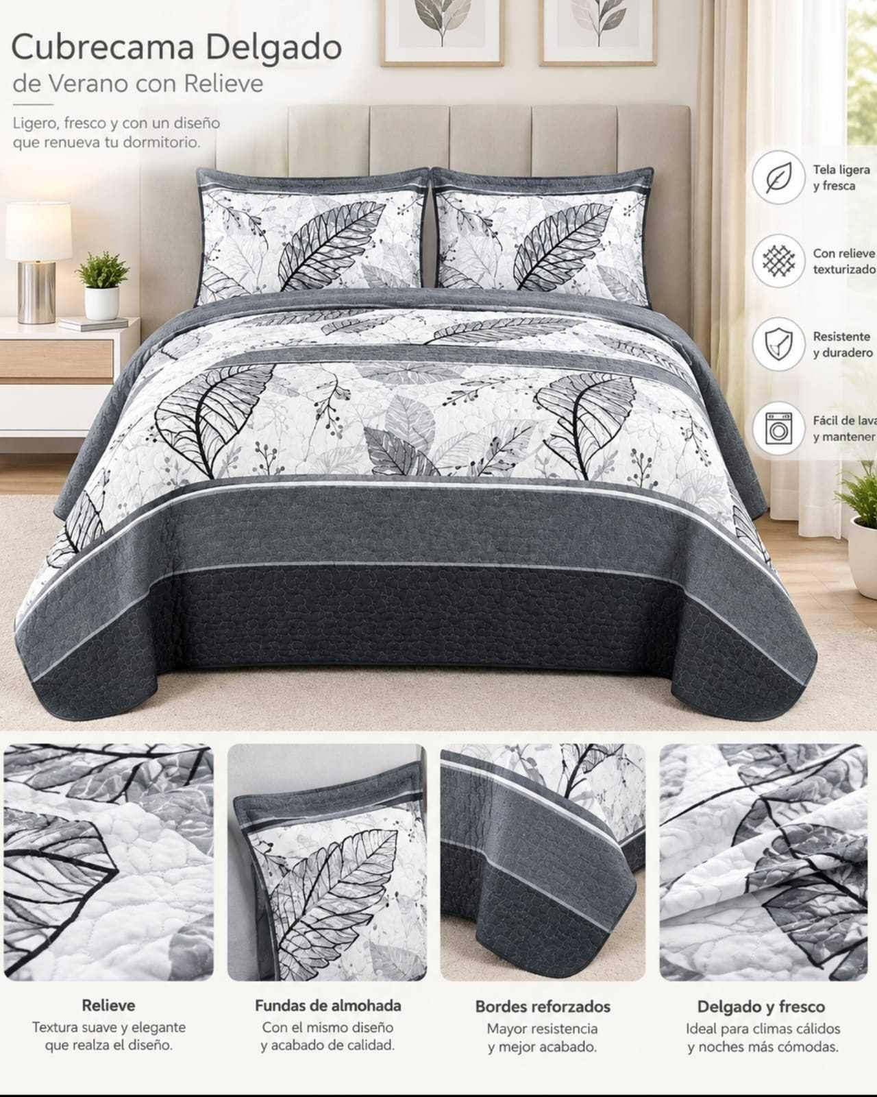 Quilt Delgado Para Verano Fresco King m21-4