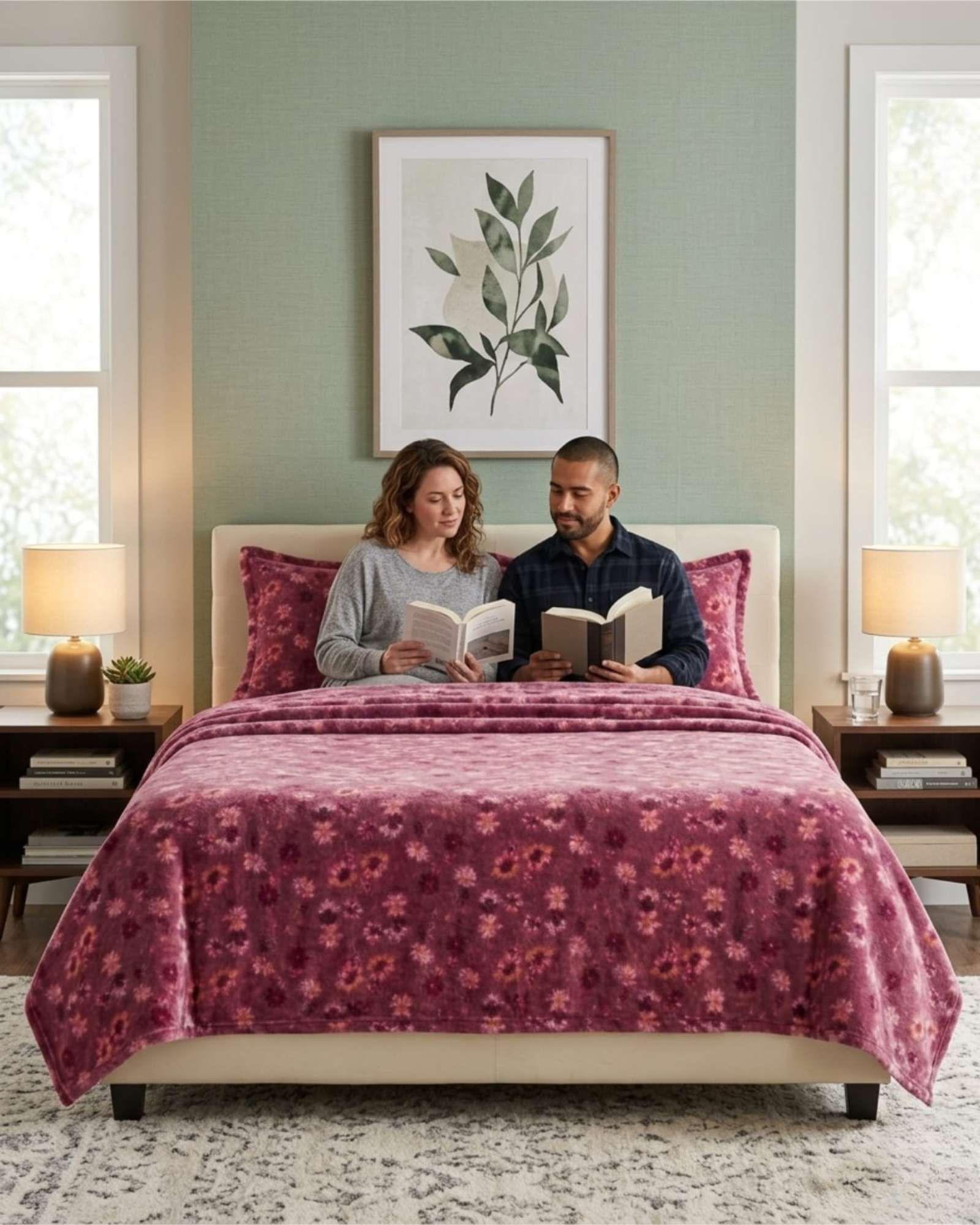 Sabanas Polar de Invierno King Estampado Premium m3-3