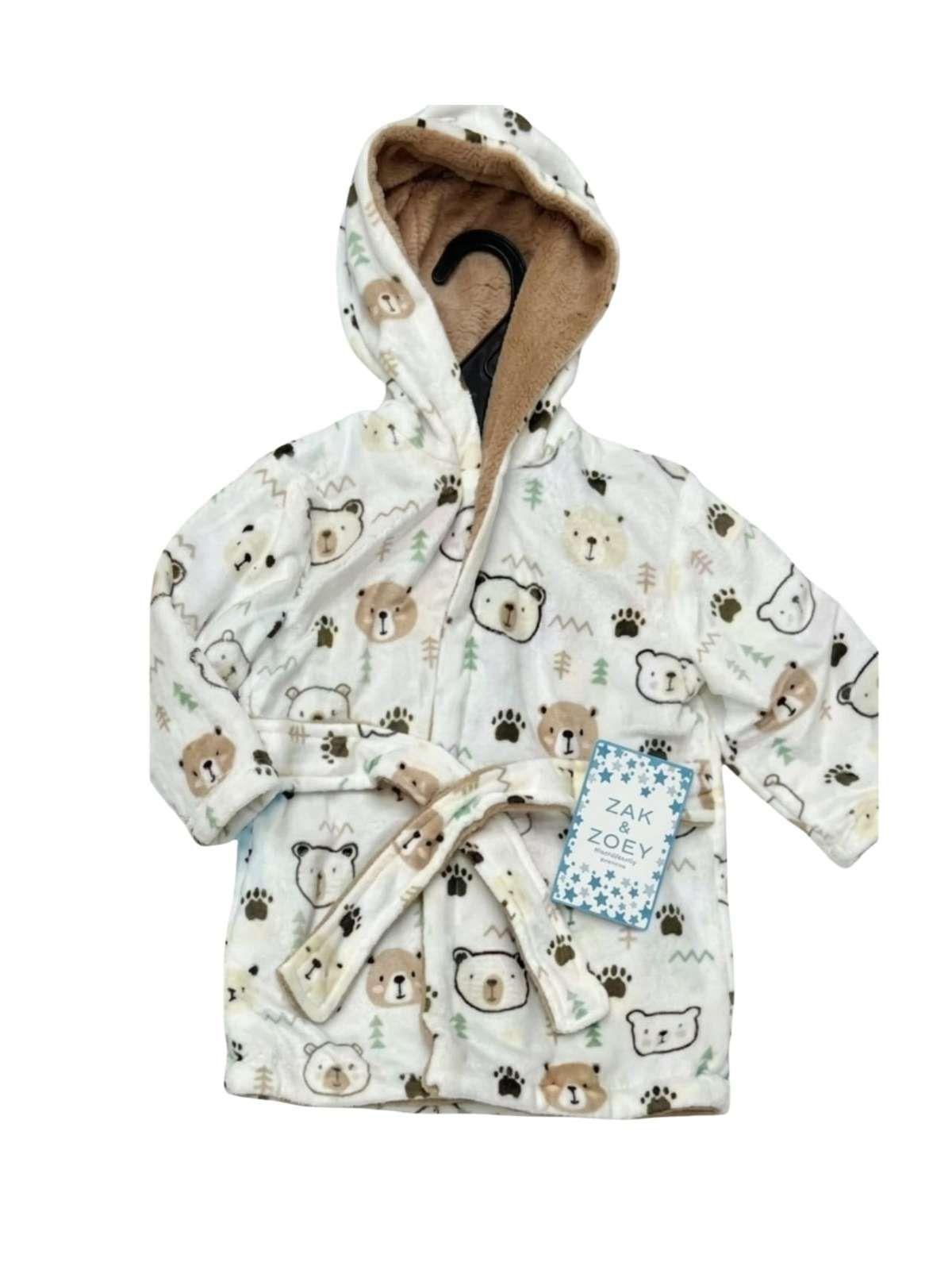 Bata de baño Bebé Con Capucha Diseños Niña Y Niño blanco-2