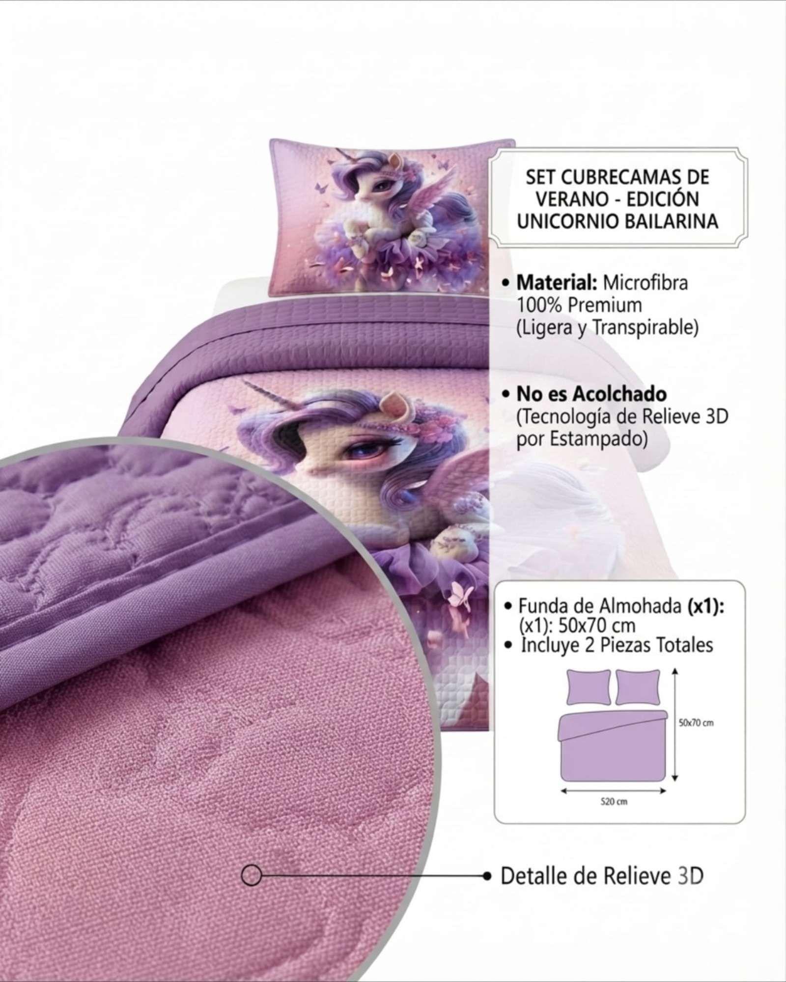 Cubrecamas Delgado Para Verano Plaza y Media m6-5