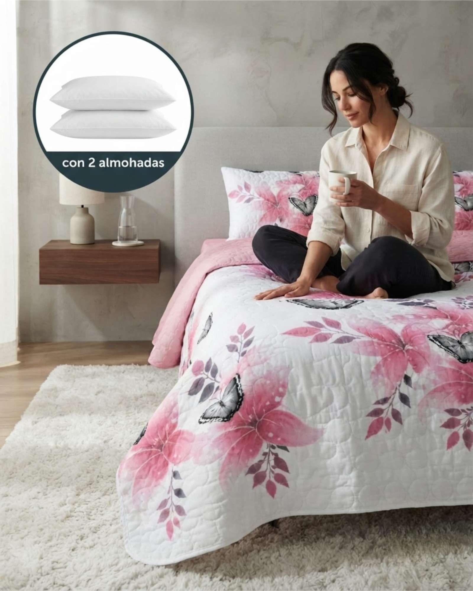 Quilt De Verano King Mas Almohadas Transpirable Y Suave m2-3