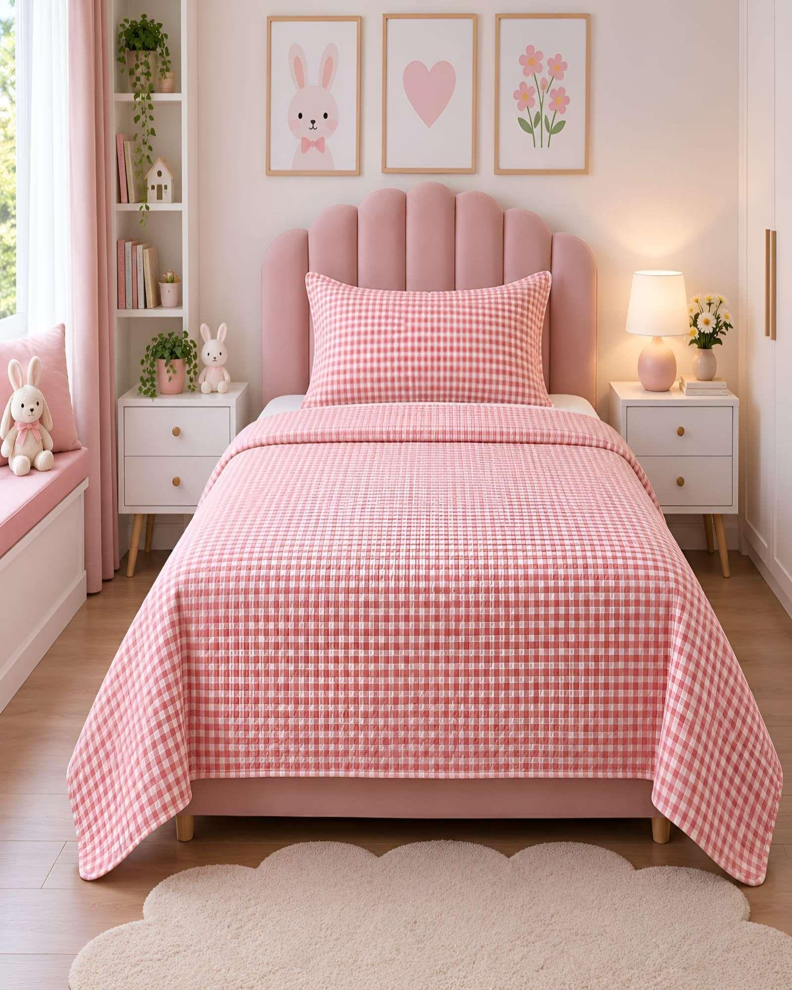 Cubrecamas Quilt Plaza Y Media Textura Suave Y Fresca m8-3