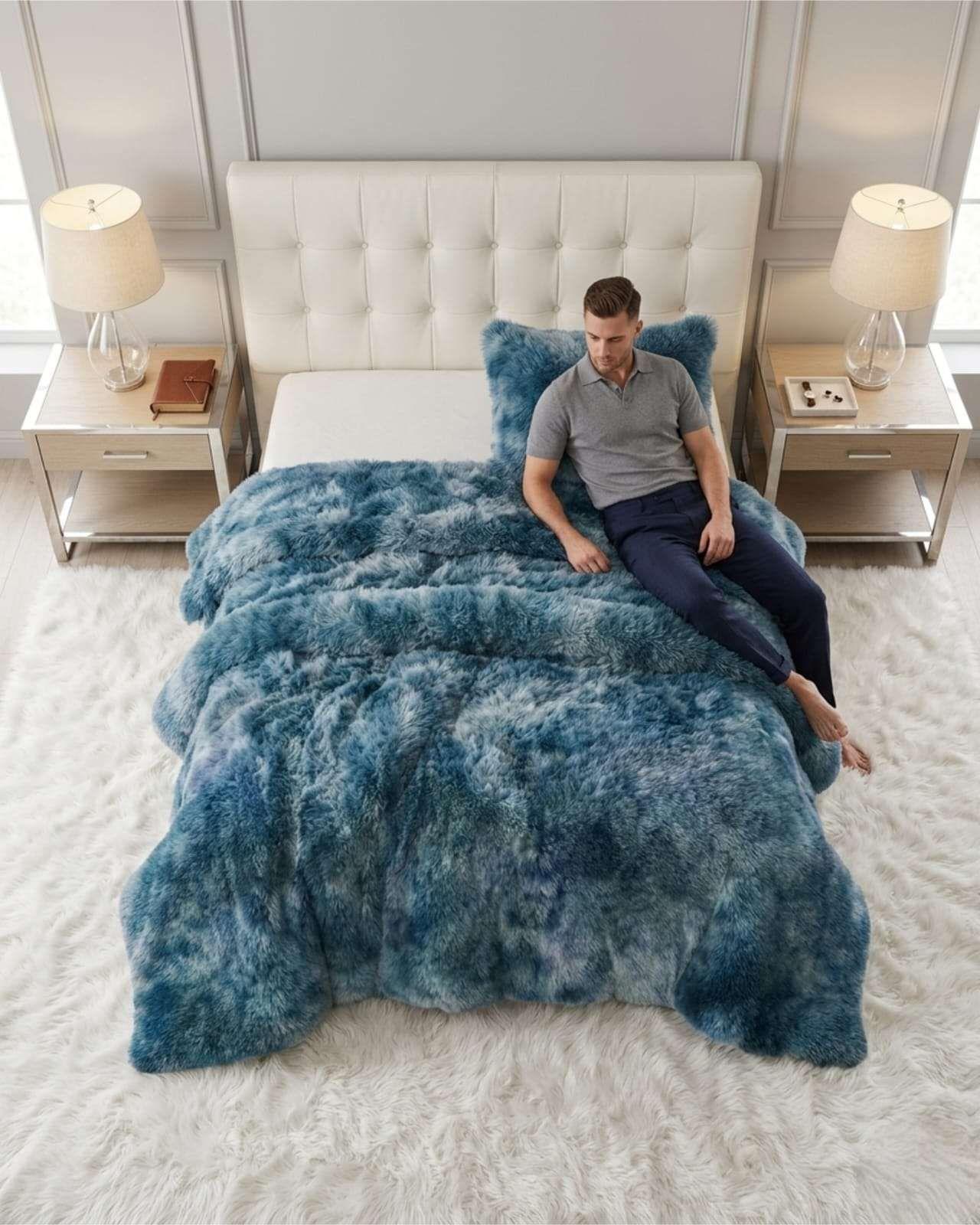 Cubre-Cama Shaggy con Chiporro – Textura Extra Suave Plaza Y Media 02-4