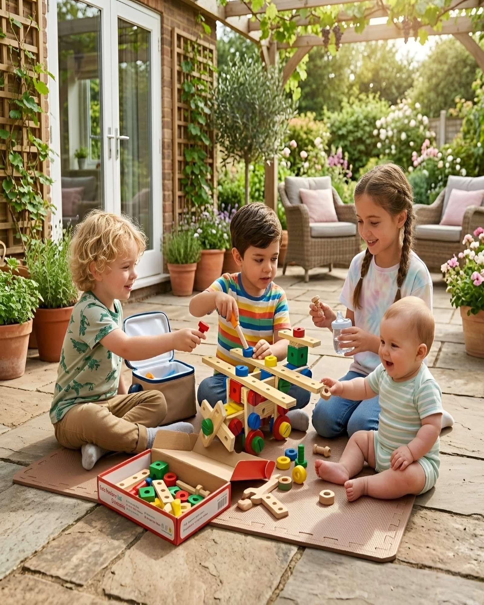 Juguete Educativo Montessori De Madera Kit Construcción 3D-3