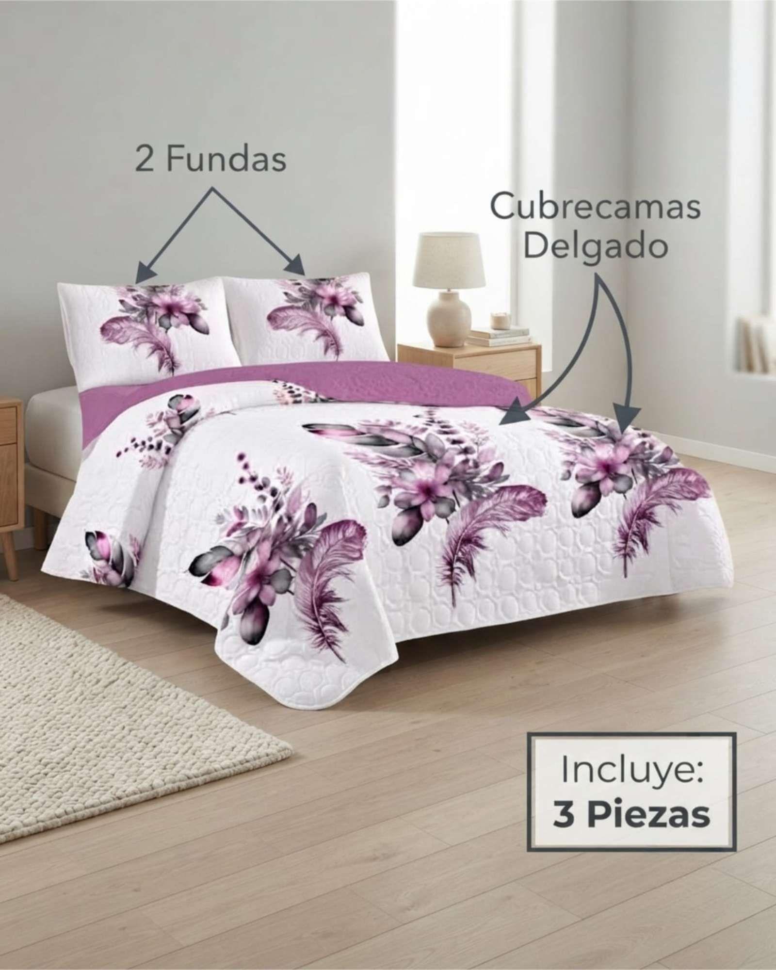 Quilt De Verano King Transpirable Y Suave m8-4