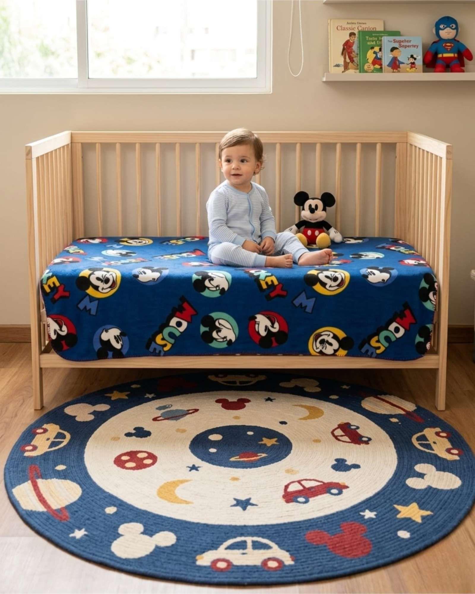 Manta Mickey Mouse Polar Infantil Suave y Ligera -2