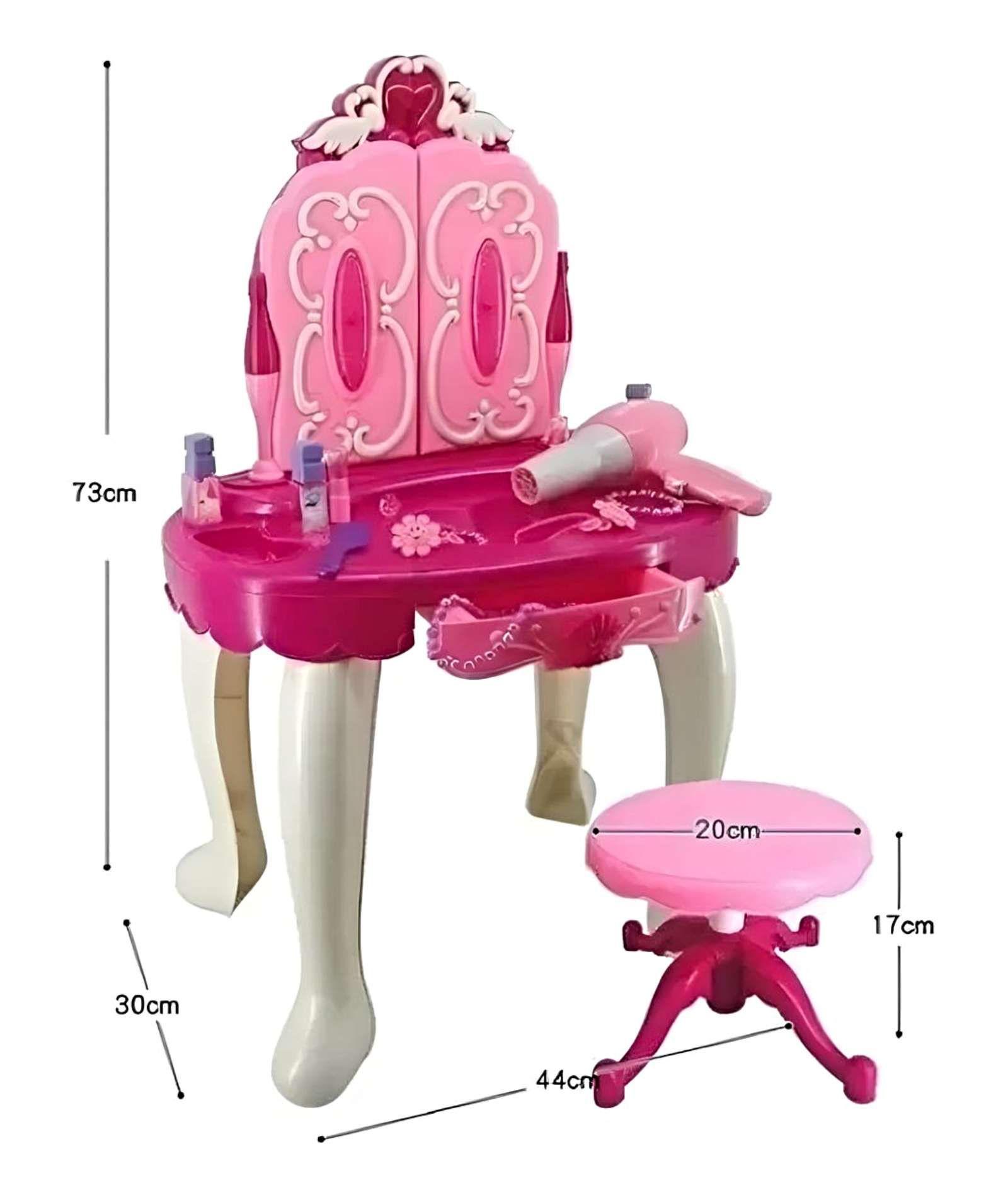 JUEGO SET PEINADORA DE BELLEZA ESPEJO MÁGICO INFANTIL-3