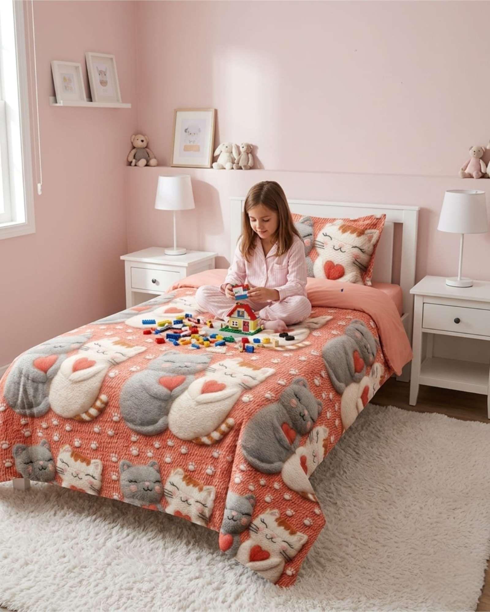 Quilt De Verano 5D Cubrecama Ligero Transpirable Plaza y Media PM15-4