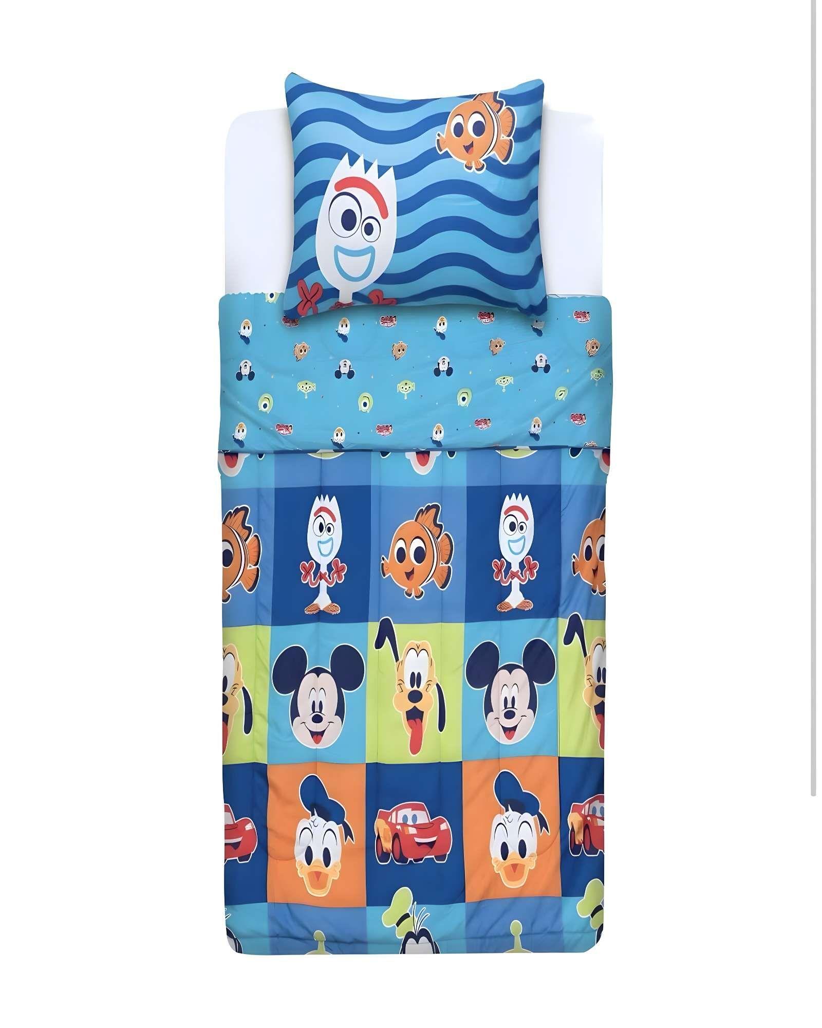 CUBRECAMA ACOLCHADO INFANTIL CON DISEÑO REVERSIBLE P14-0