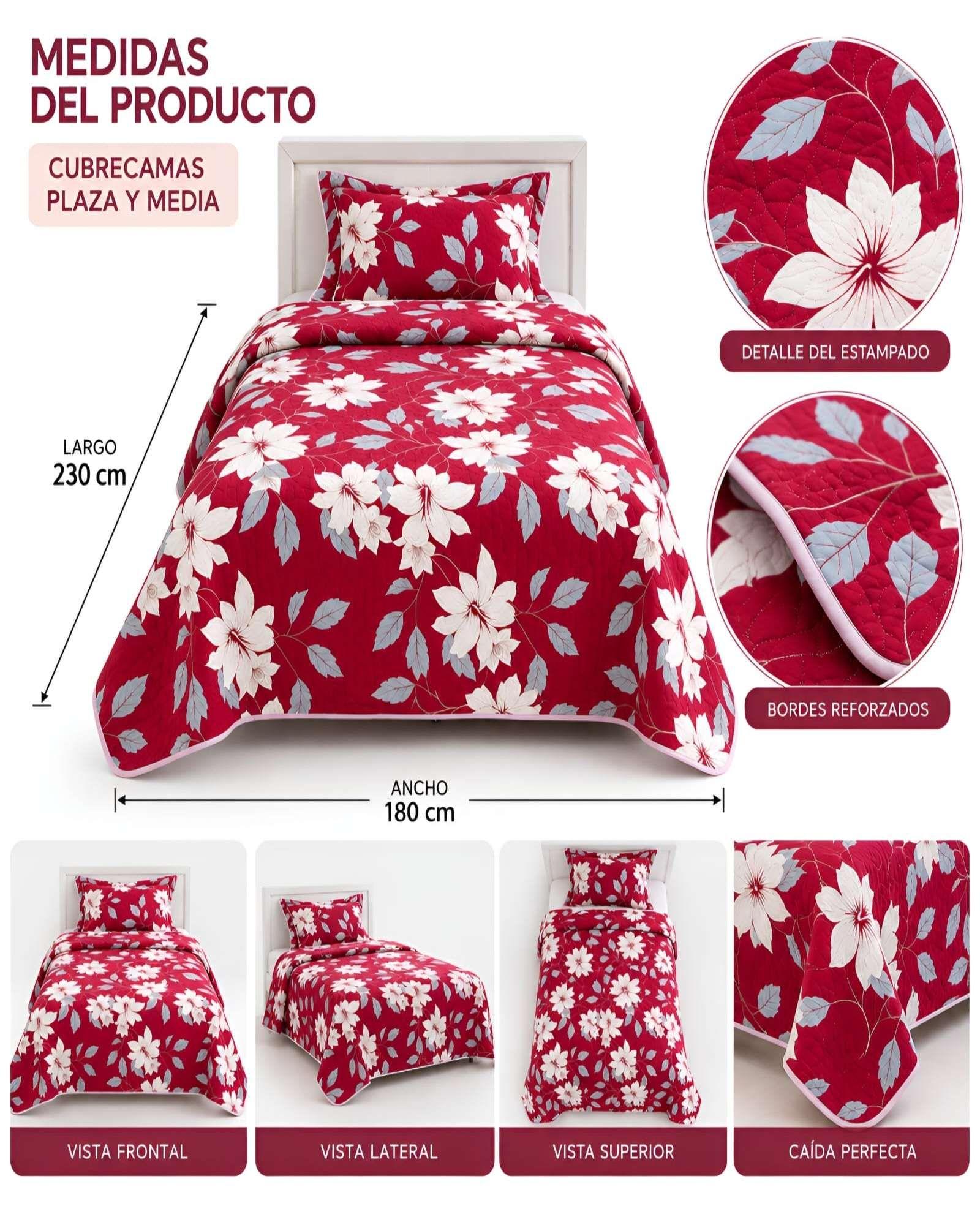 Quilt 1.5 Plazas 180x230 cm + Funda de Almohada-3