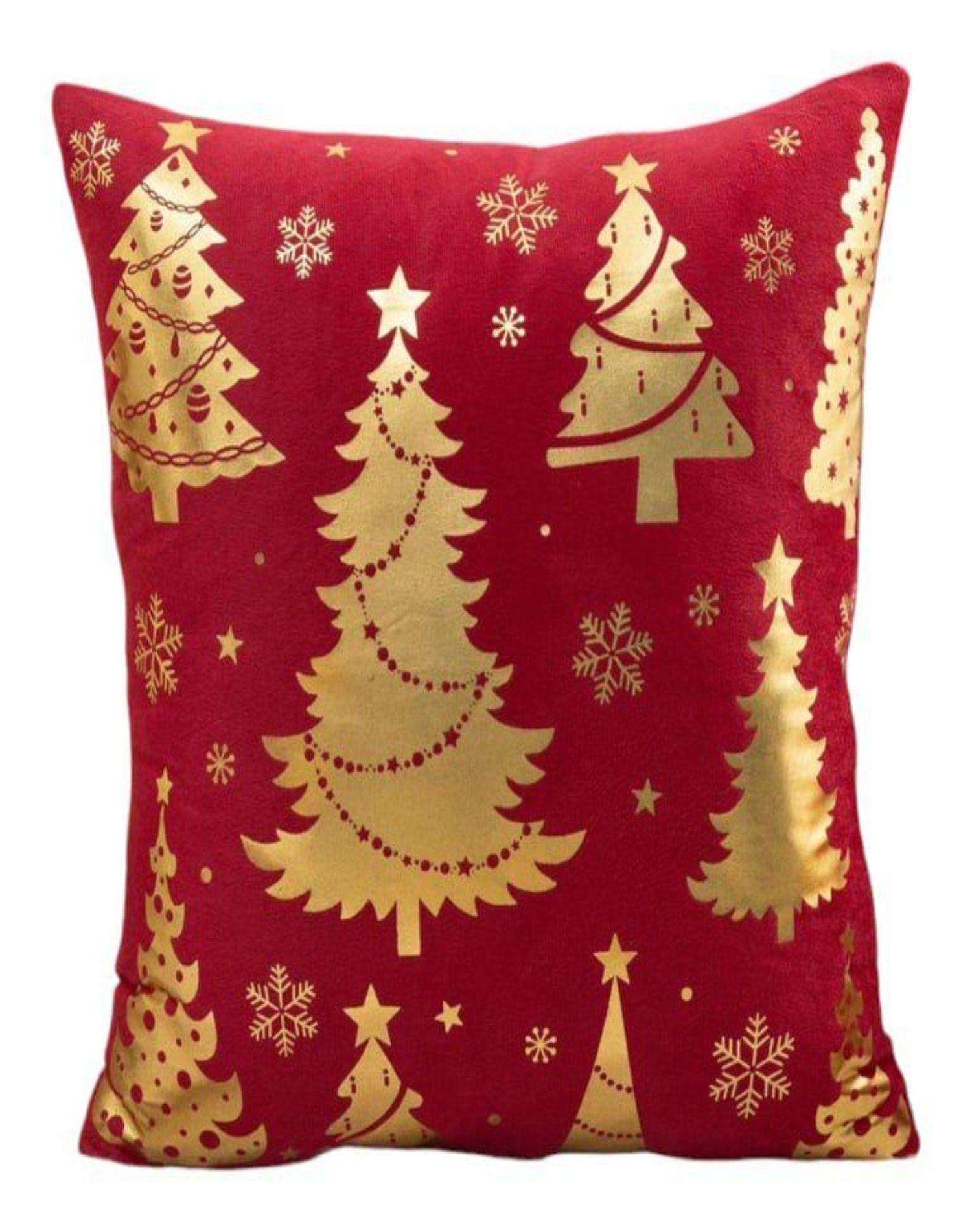 Pack 4 Funda Cojín 45x45cm navidad detalles dorado 15nc1-0