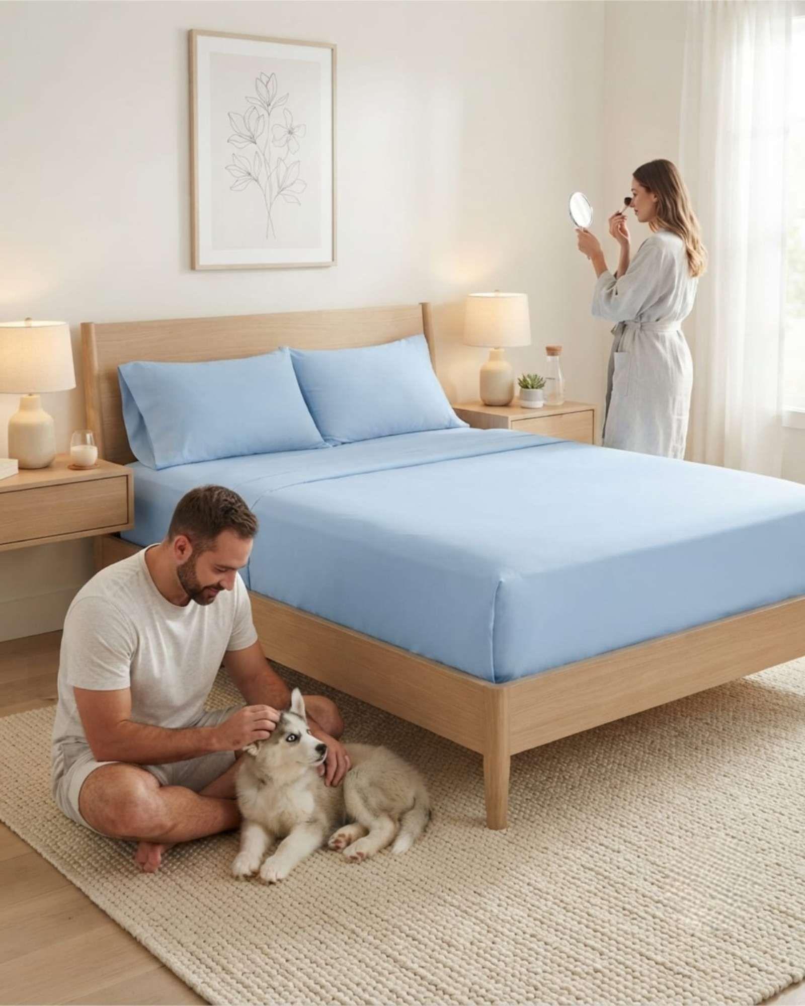 Juego De Sabanas Estilo De Revista Para Dormitorio King m7-4