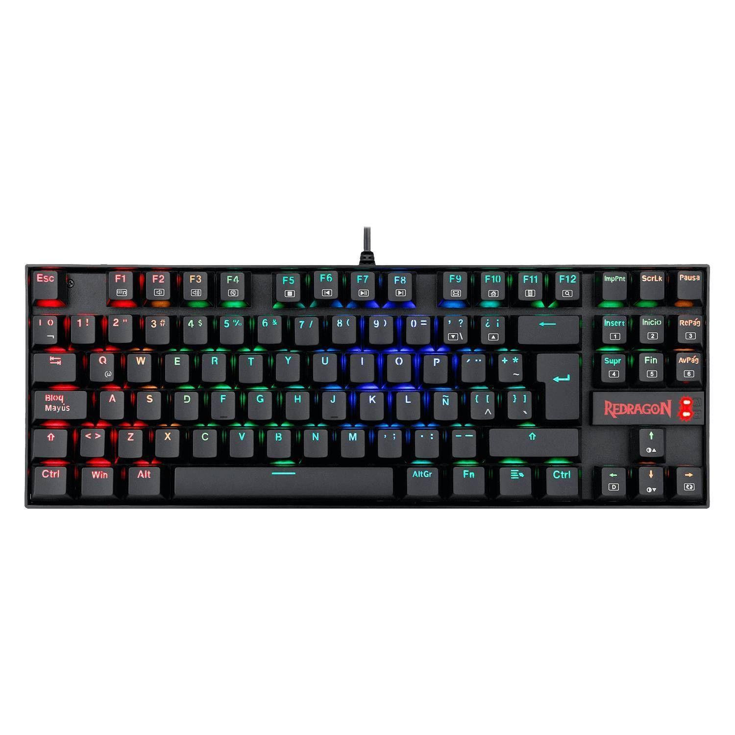 Teclado Gamer Redragon Kumara K552 Qwerty Outemu Blue RGB-0