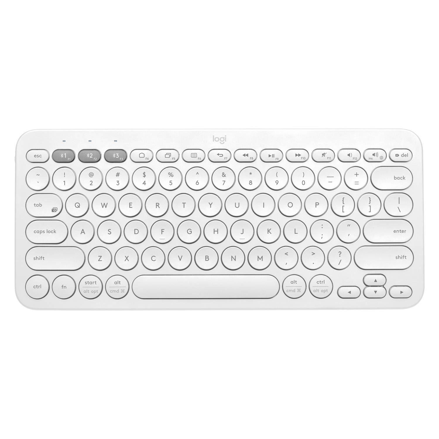 Teclado Logitech K380 Multidispositivo Bluetooth Blanco-0