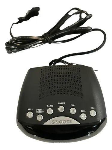 Radio Despertador Recargable 2banda Am fm Negro Daewoo Di a1-2