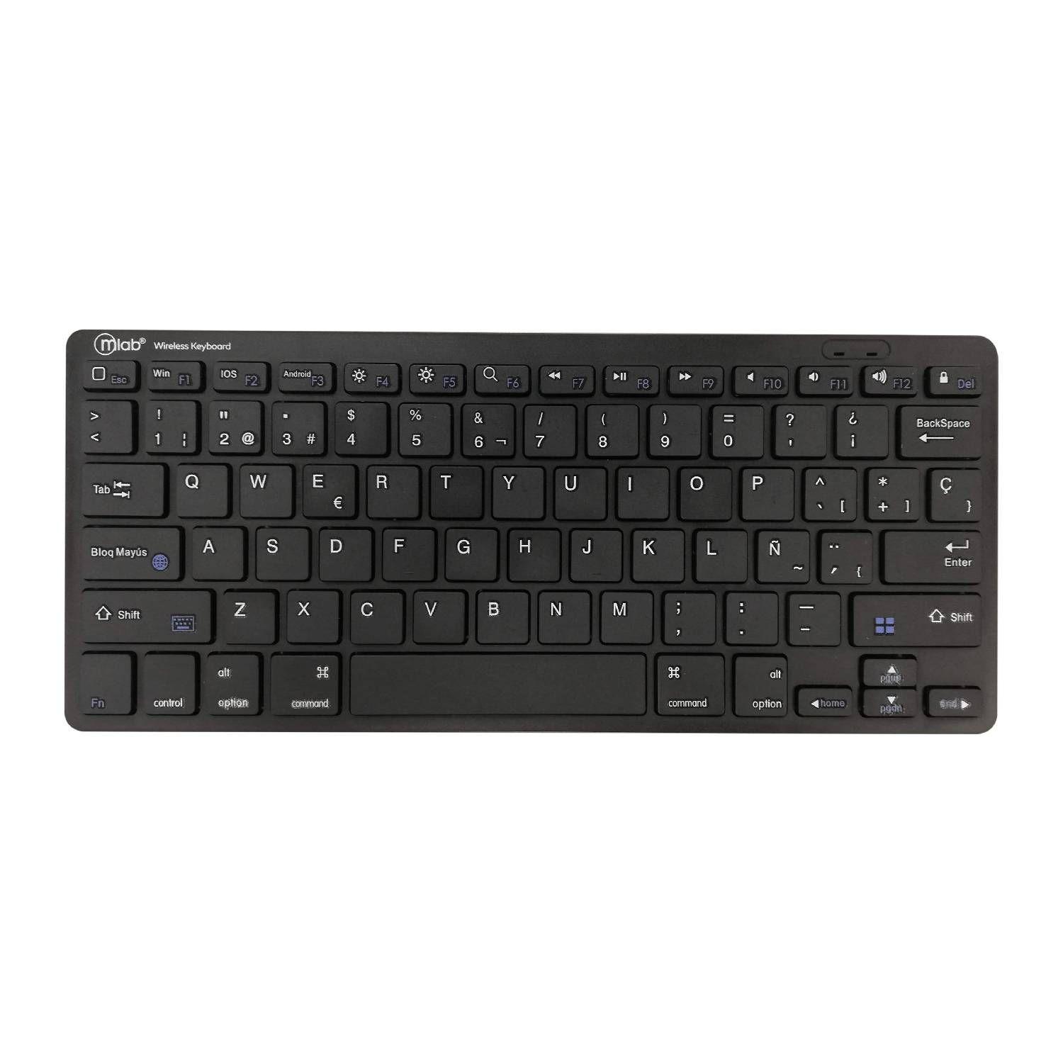 Teclado Mini Portátil Bluetooth Negro Mlab-0