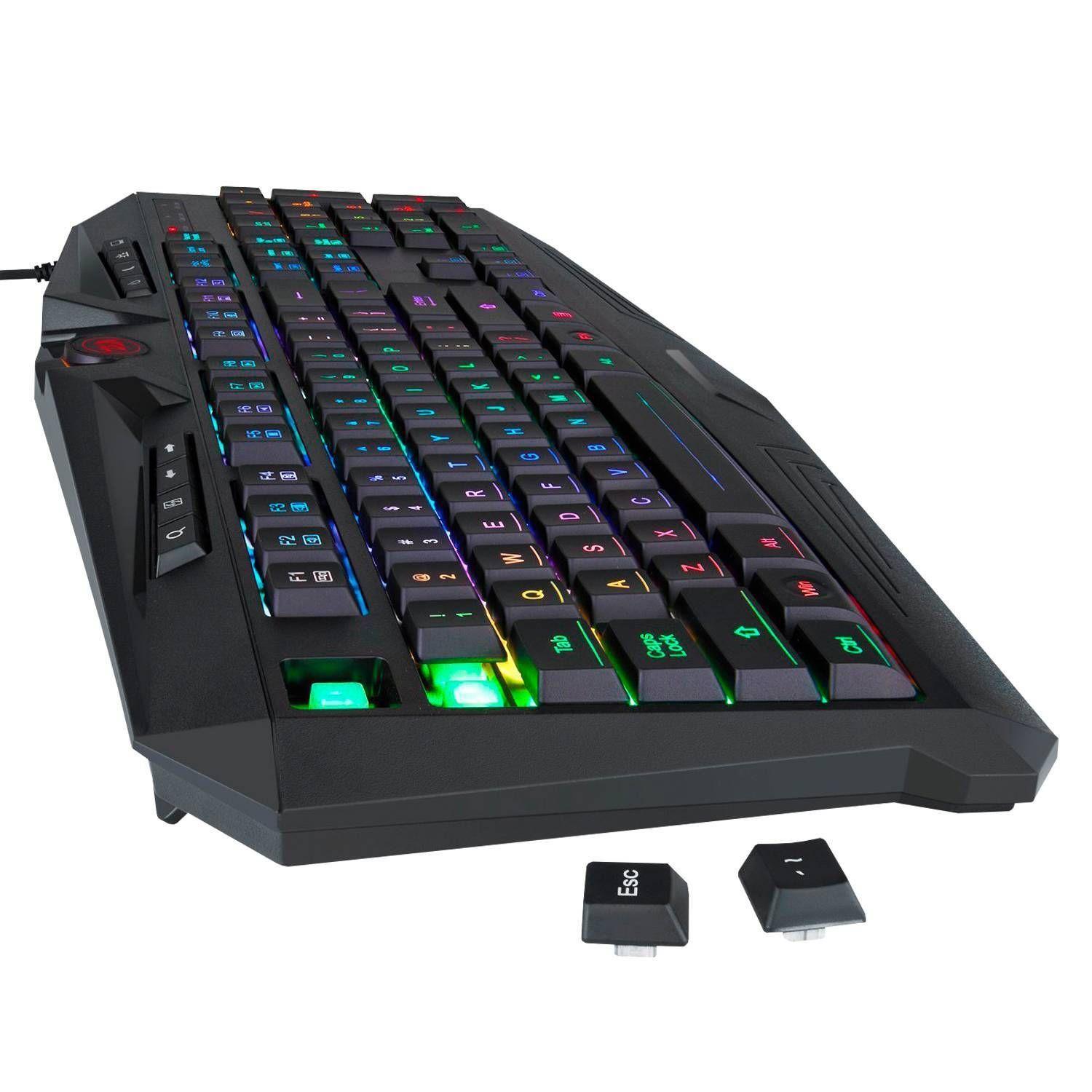 Kit Gamer Redragon 4 En 1 S101ba Teclado Mouse Audifono Pad-3