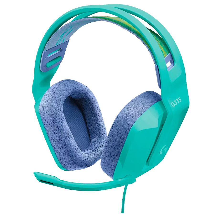 Audífonos Gamer Logitech G335, Con Micrófono Menta-0