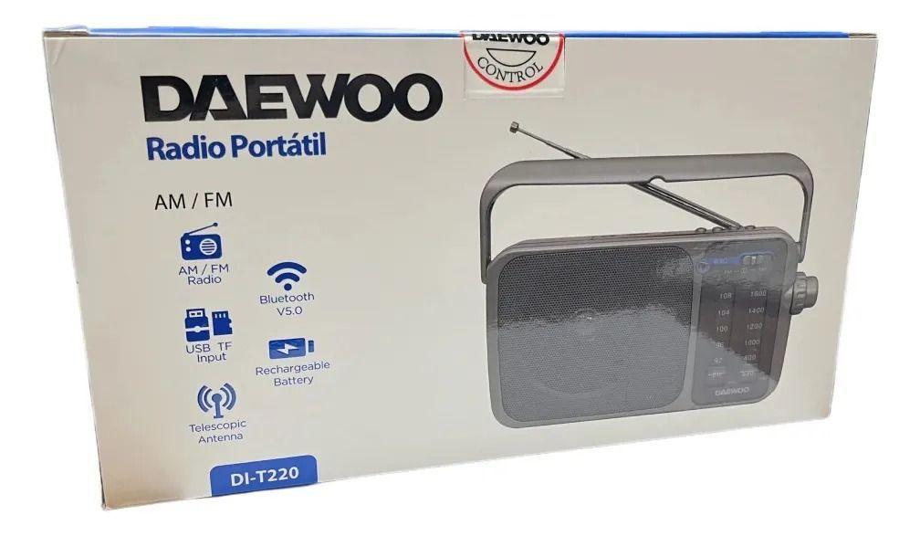 Radio Port til Bt 2banda Am fm Usb Negro Daewoo Di t220-2