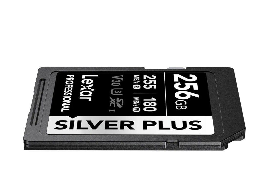 Tarjeta de memoria LEXAR 256GB SILVER PLUS SDXC UHS I V30 255 180MB-0