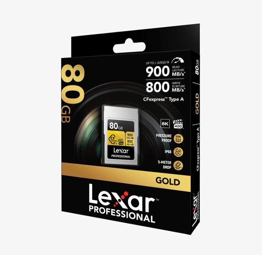 TARJETA LEXAR 80GB CF EXPRESS GOLD Type A 900 800mbs-1