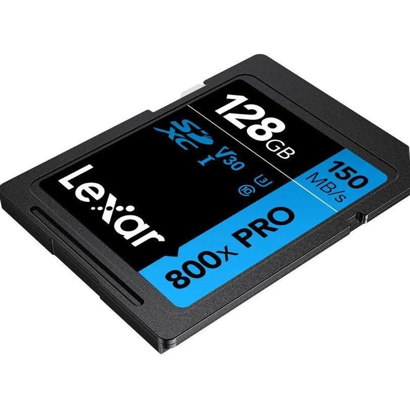 Tarjeta de memoria Lexar SD 128GB 800x PRO 150mb V30 HP SDXC UHSI-4