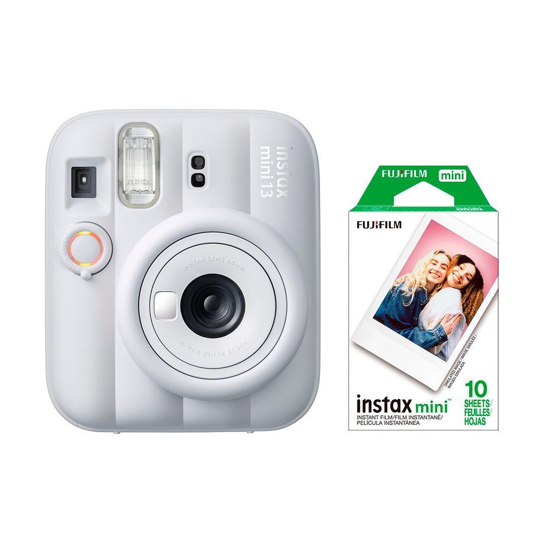 Kit Camara Instax Mini 13 Clay White Pack 10 Peliculas-0