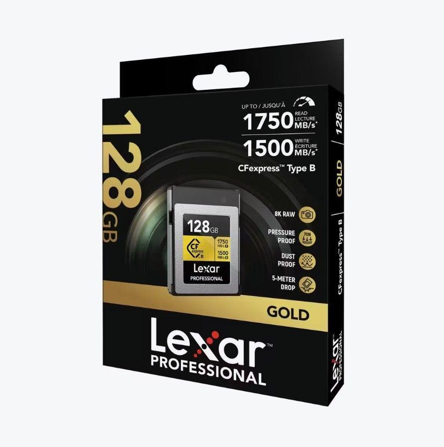 TARJETA LEXAR 128 GB CF EXPRESS GOLD Type B 1750 1500 MBS-4