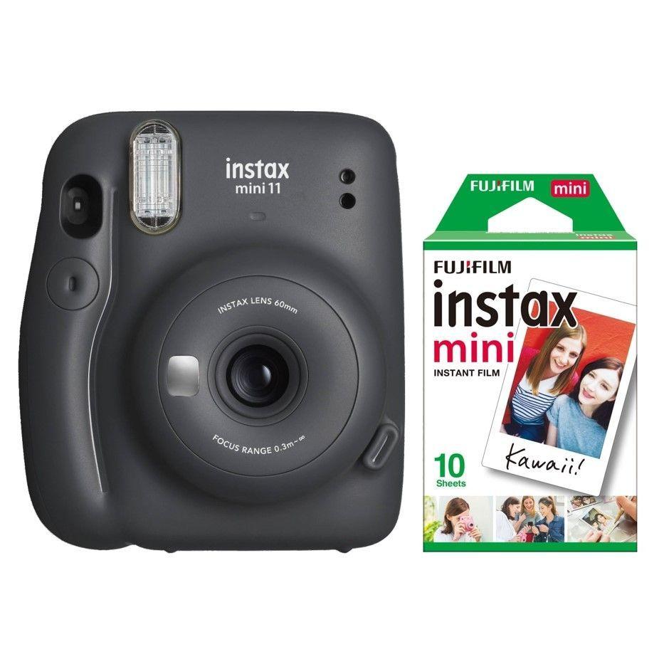 Cámara Instax Mini 11 Charcoal + 10 Films-0