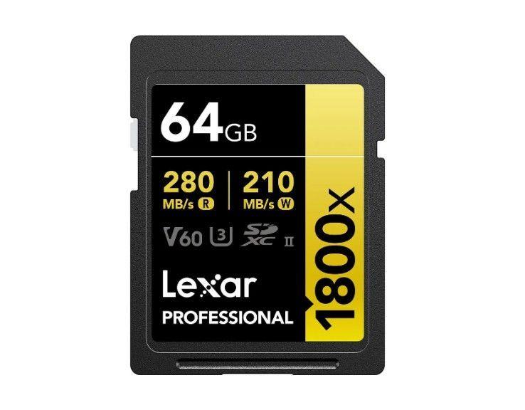 Tarjeta de Memoria SD Lexar 64GB Gold UHS II SDXC-4