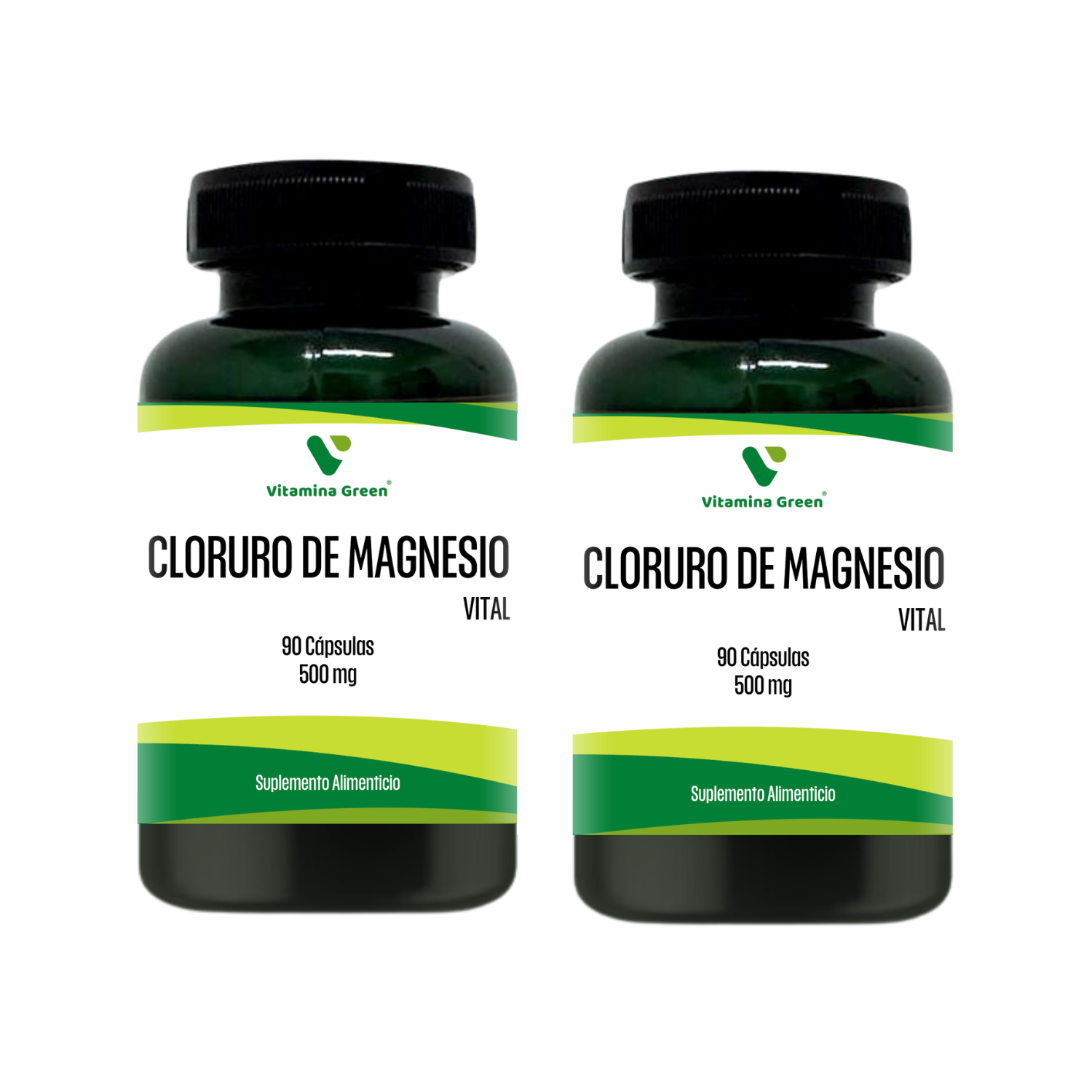 2 X CLORURO MAGNESIO 500 MG 90 CAPSULAS VITAMINA GREEN-0