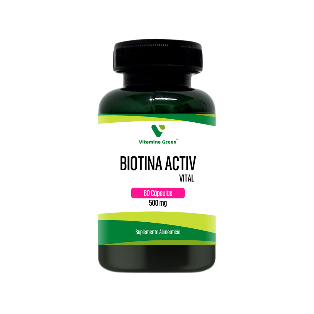 Biotina Suplemento 500 mg - 60 cápsulas-0