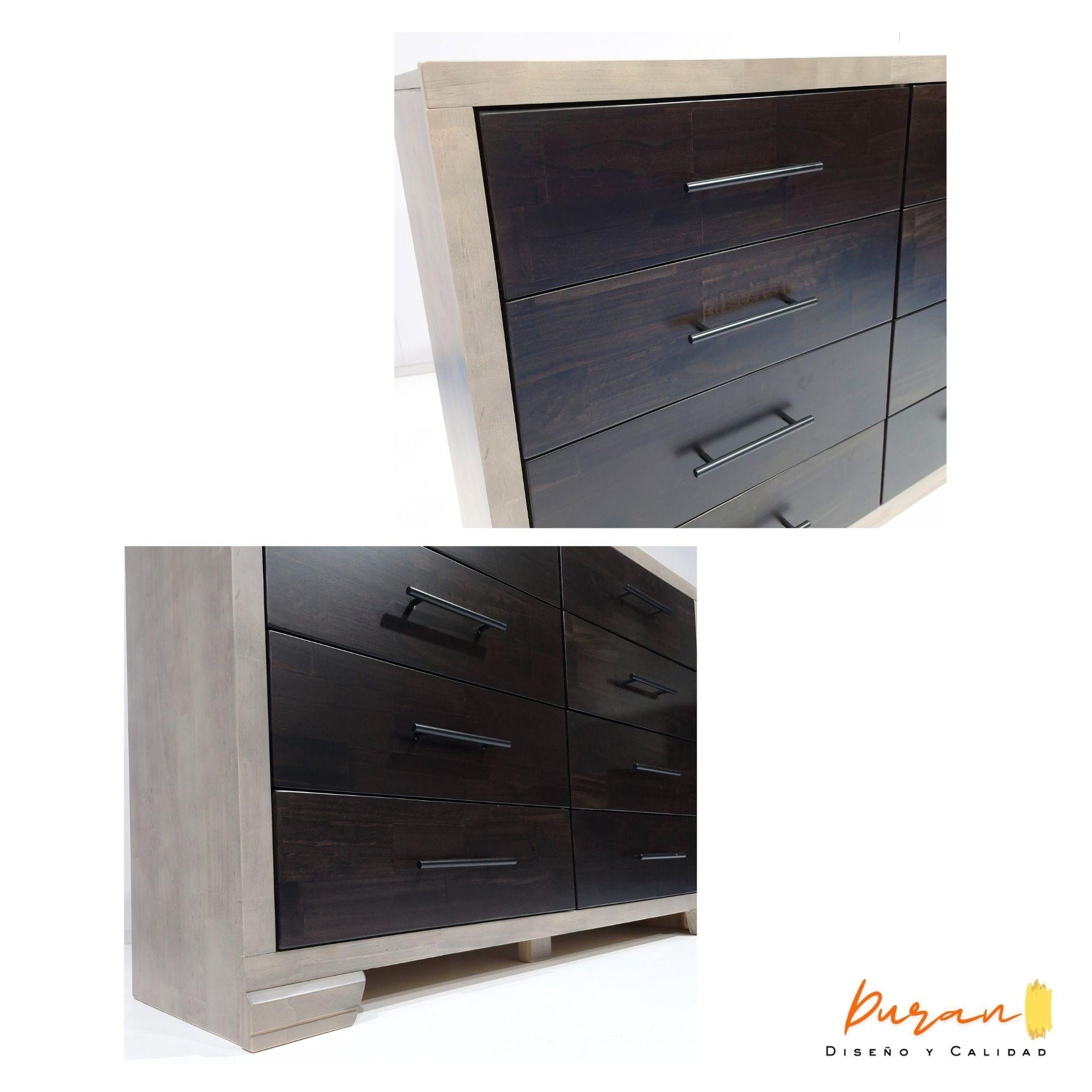 Comoda IZAN 8 Cajones-Gris Ceniza-6