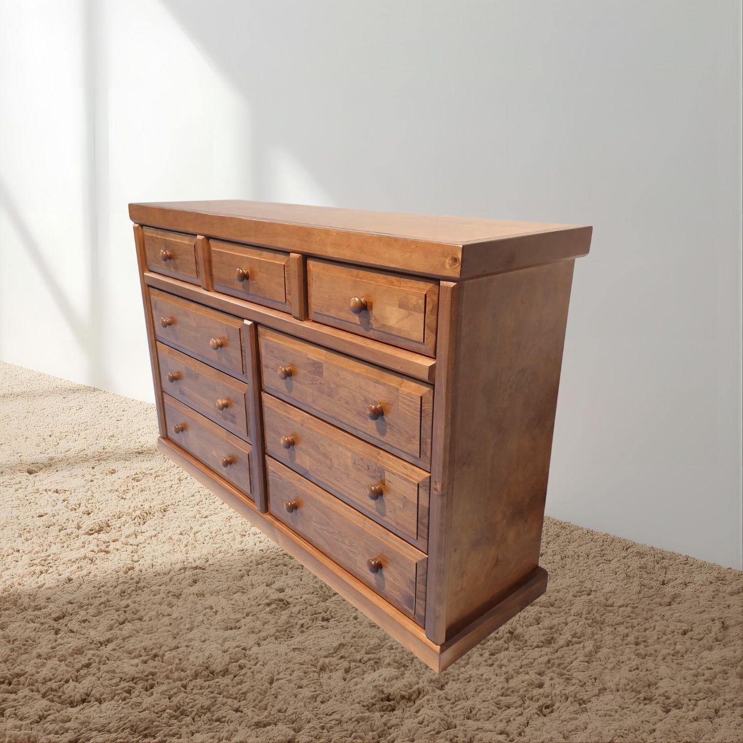 Comoda Victoria Nogal 9 Cajones-2